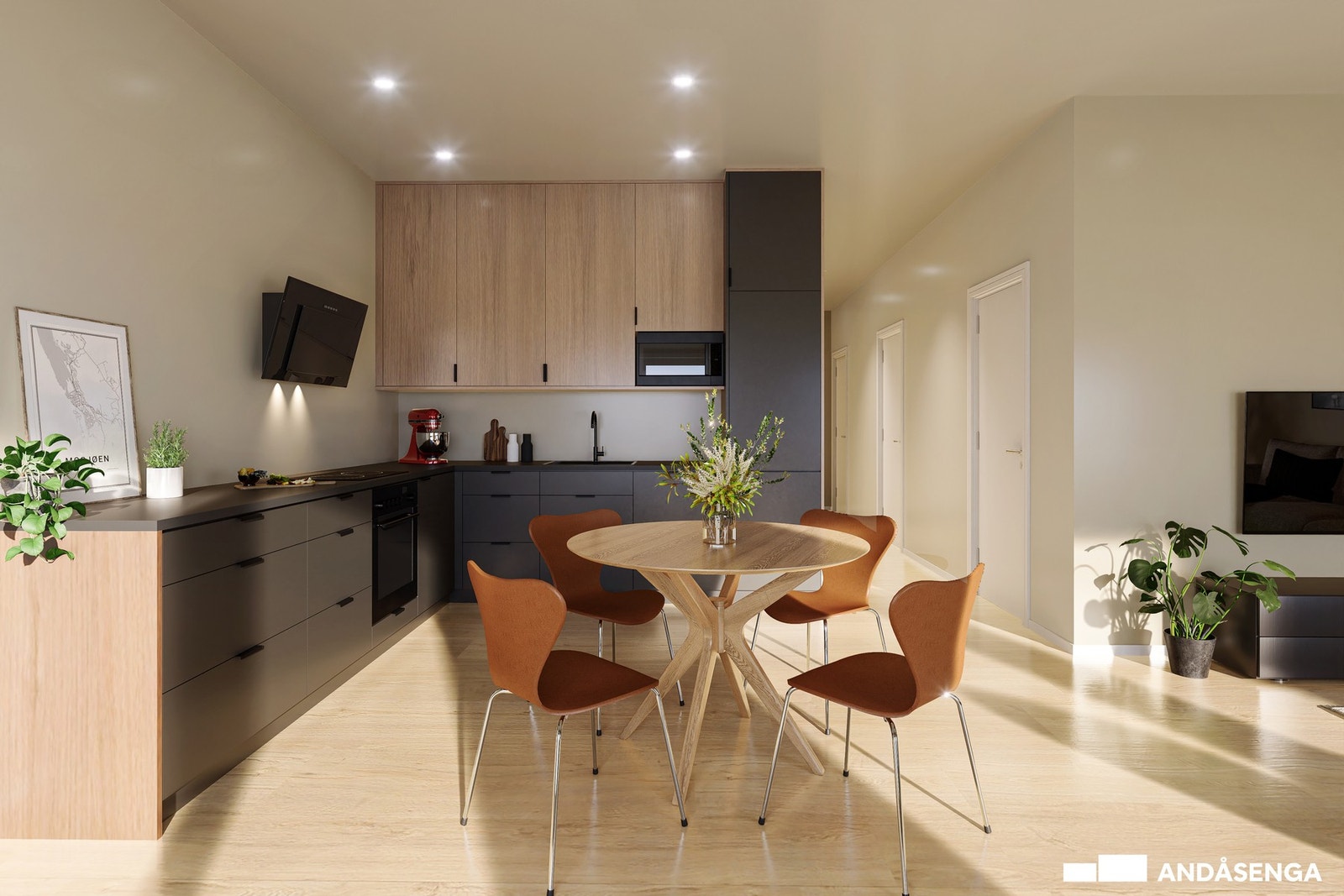 Kjøkkenet som er ink. i prisen leveres fra Epoq. Er du tidlig nok ute kan du også gjøre tilvalg. Galleribilde