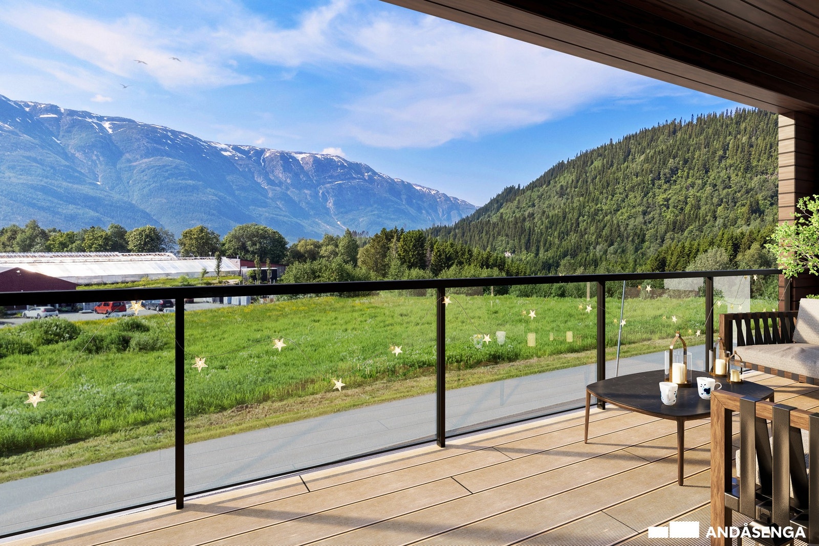 Beliggenheten mot vest gir deg svært gode solforhold og en fin utsikt mot Øyfjellet. Galleribilde