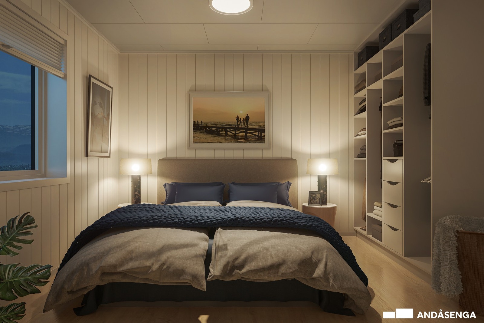 Leilighetene kommer i 2 størrelser, med 2 eller 3 soverom. Galleribilde