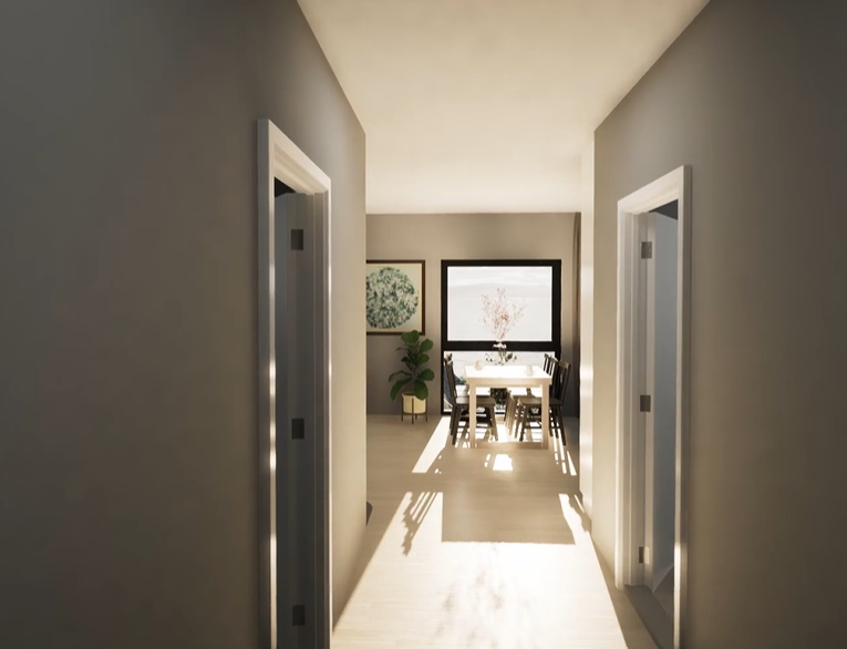 Gjennomgående utsikt Galleribilde