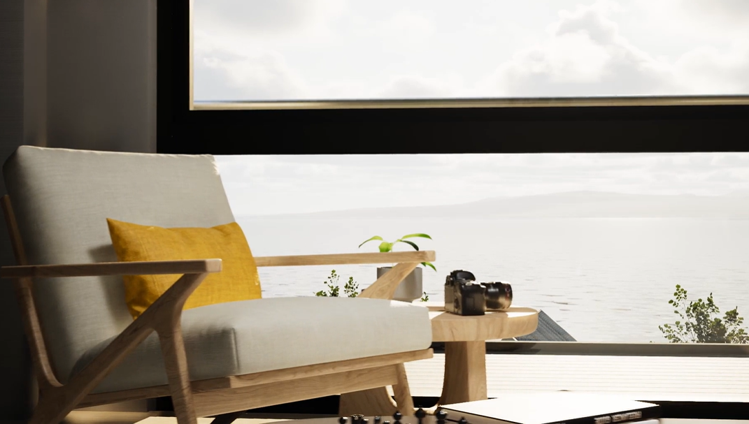 Utsikt fra stue Galleribilde