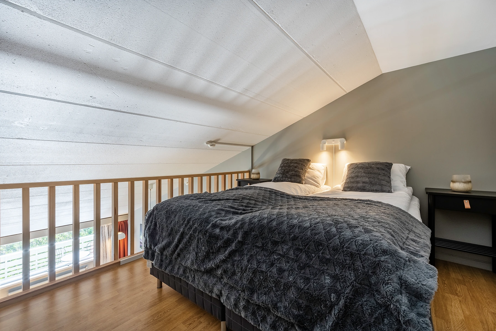 Sengen kan settes sammen til dobbeltseng eller to enkeltsenger. Galleribilde