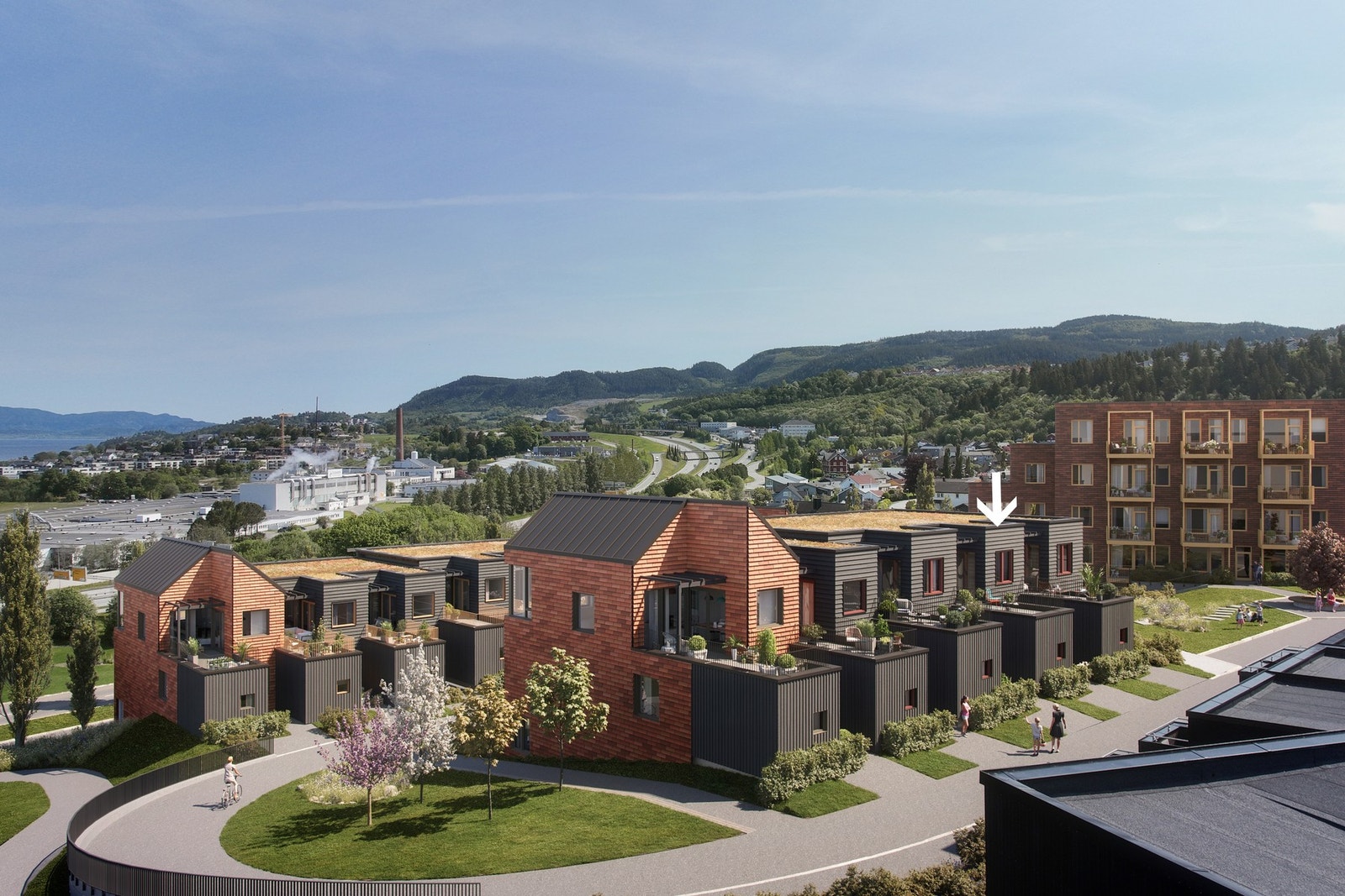 Eiendomsmegler 1 avd. Nybygg har gleden av å presentere et flott rekkehus over tre plan. Illustrasjoner, avvik kan forekomme Galleribilde