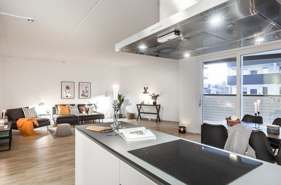 V4E-202, 4-roms leilighet i 2. etasje, stue Galleribilde