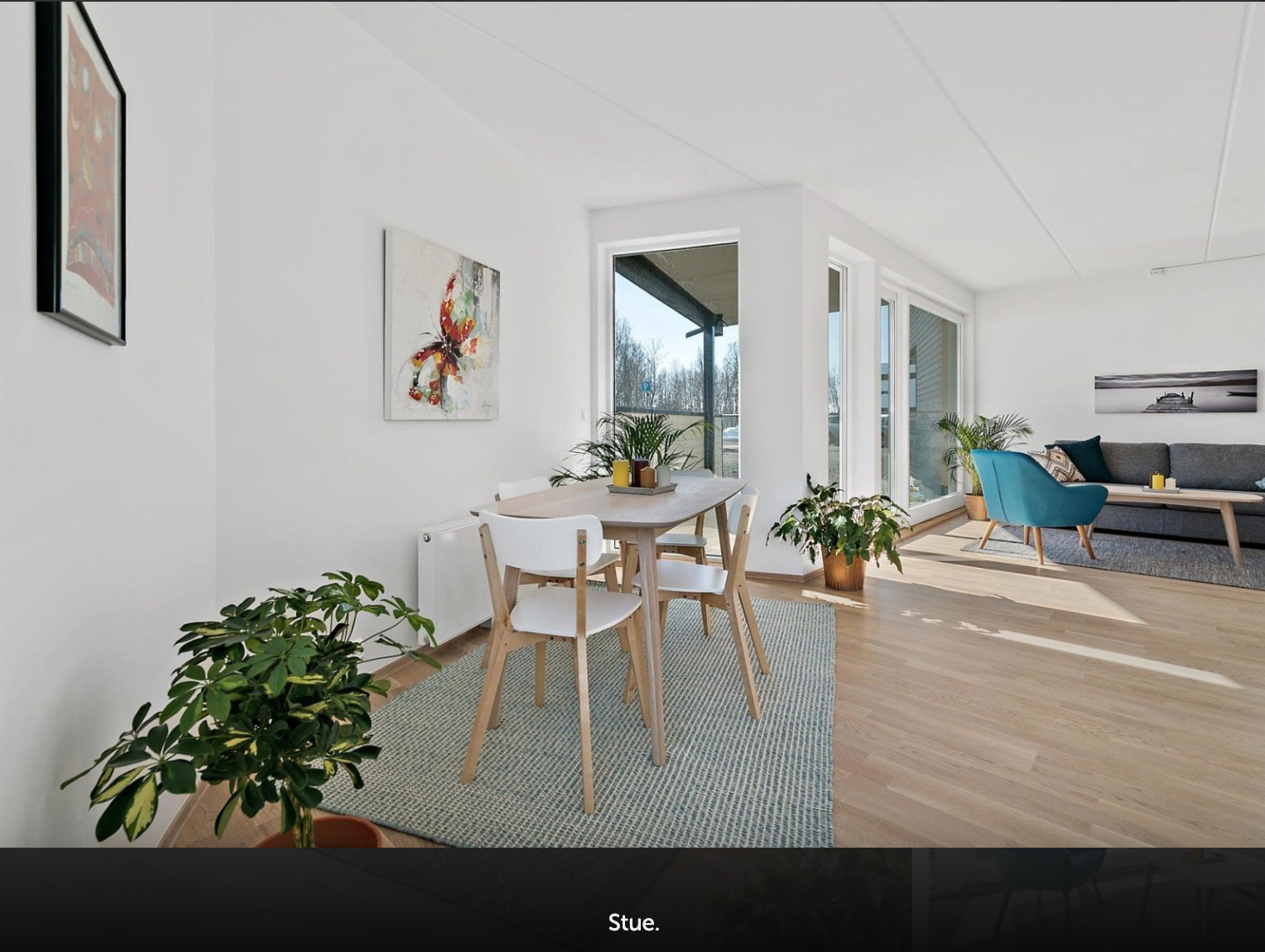 V1A, 5-roms leilighet i 1. etasje, stue/kjøkken Galleribilde