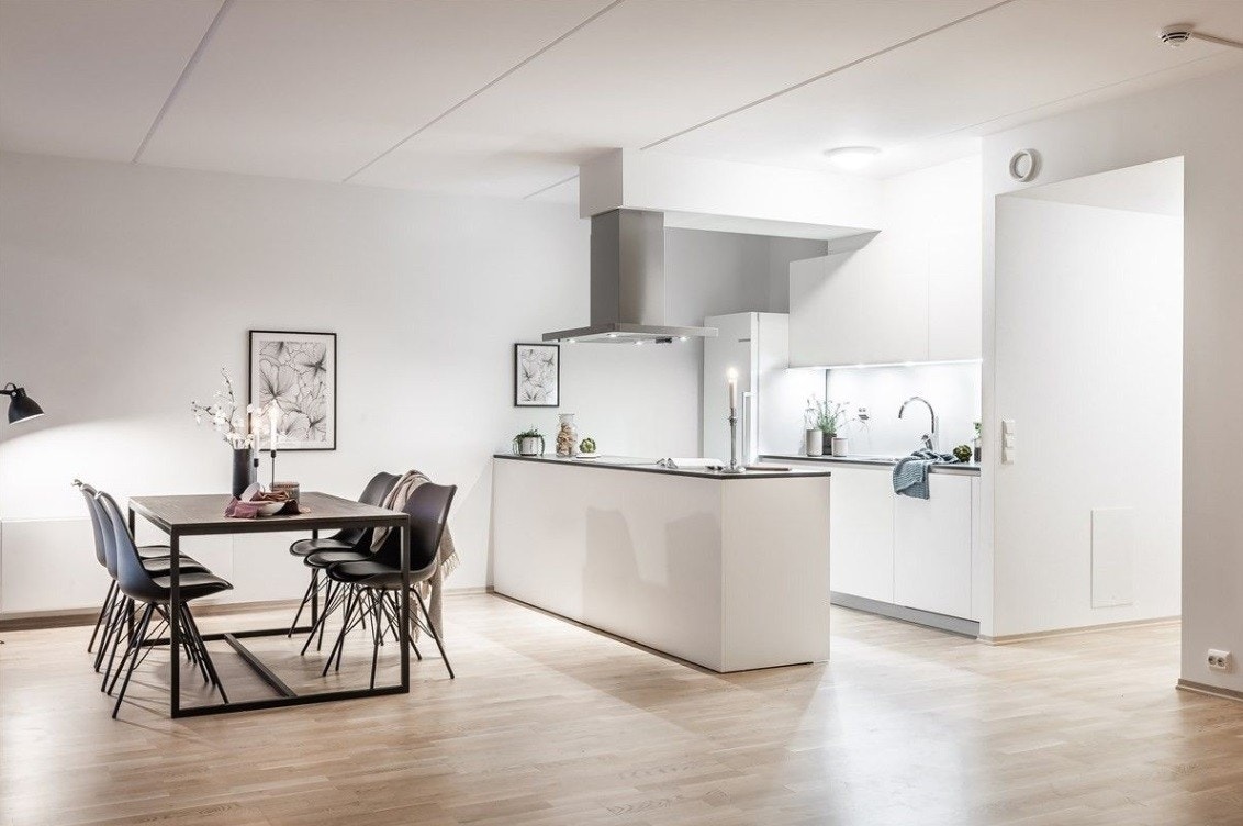 V4E-202, 4-roms leilighet i 2. etasje, stue, kjøkken Galleribilde