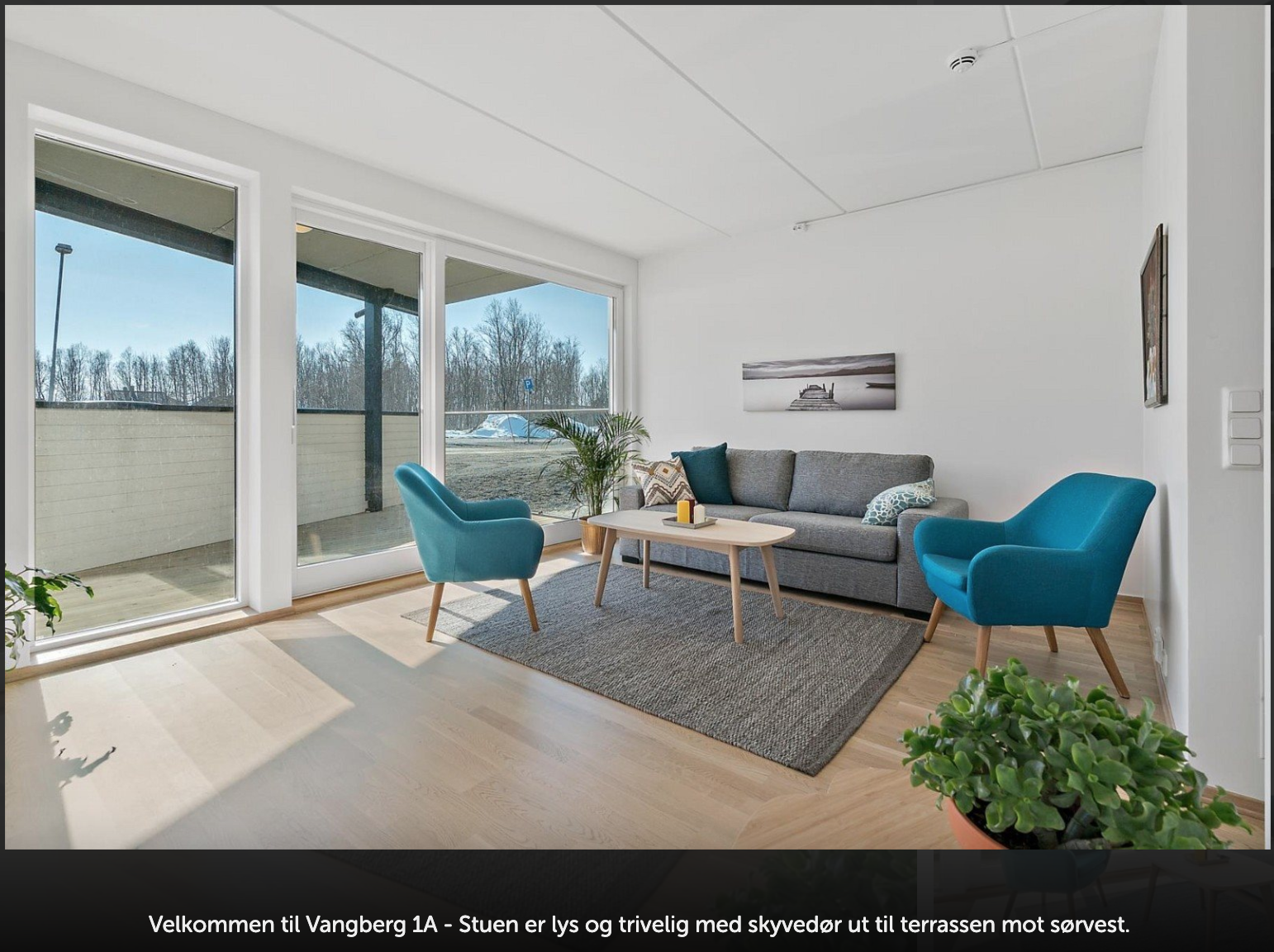 V1A, 5-roms leilighet i 1. etasje, stue/kjøkken Galleribilde