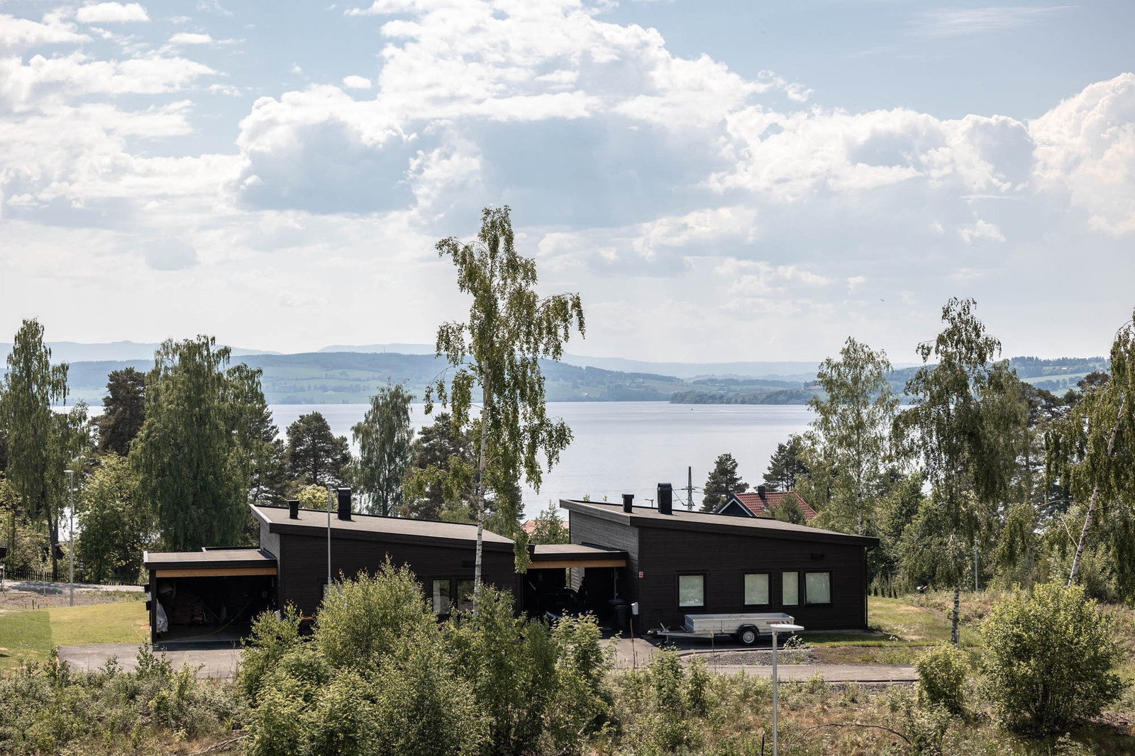 Utsikt fra området. Bakkenivå.