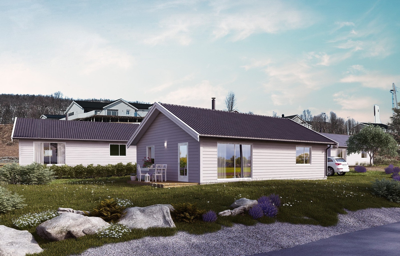 Velkommen til Salina - Slettmo - 3 stk eneboliger på egne tomter - presentert av EiendomsMegler1 ved Terje Opland Galleribilde