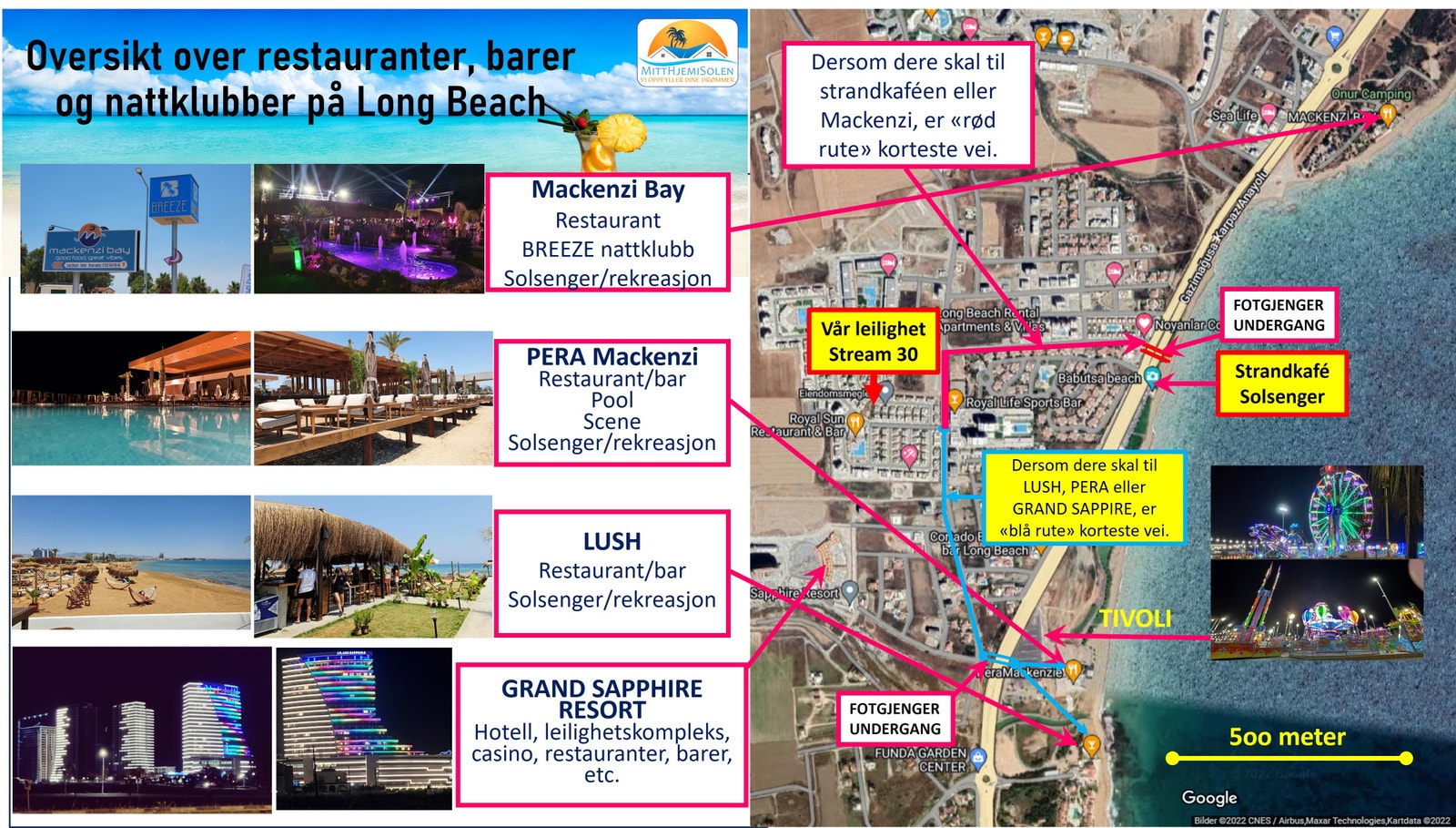 Langs Long Beach er det aktiviteter tilpasset alle aldersgrupper; store lekeområder, stort tivoli, utendørs fitness, kaféer, barer, restauranter, utleie av solsenger...... Galleribilde