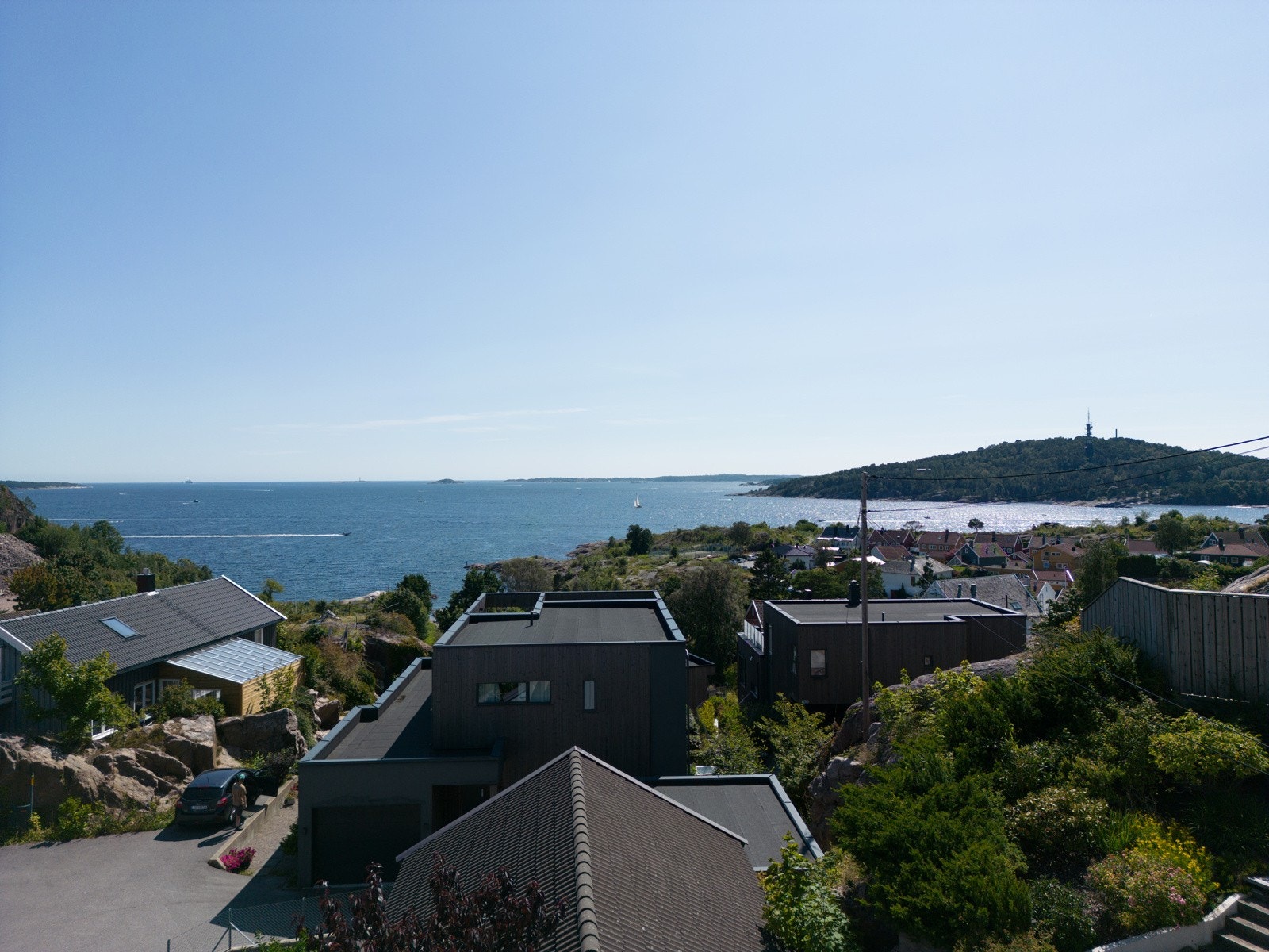 Utsiktsbilde - laget annimert - ut fra hvordan utsikten blir fra leiligheten Galleribilde