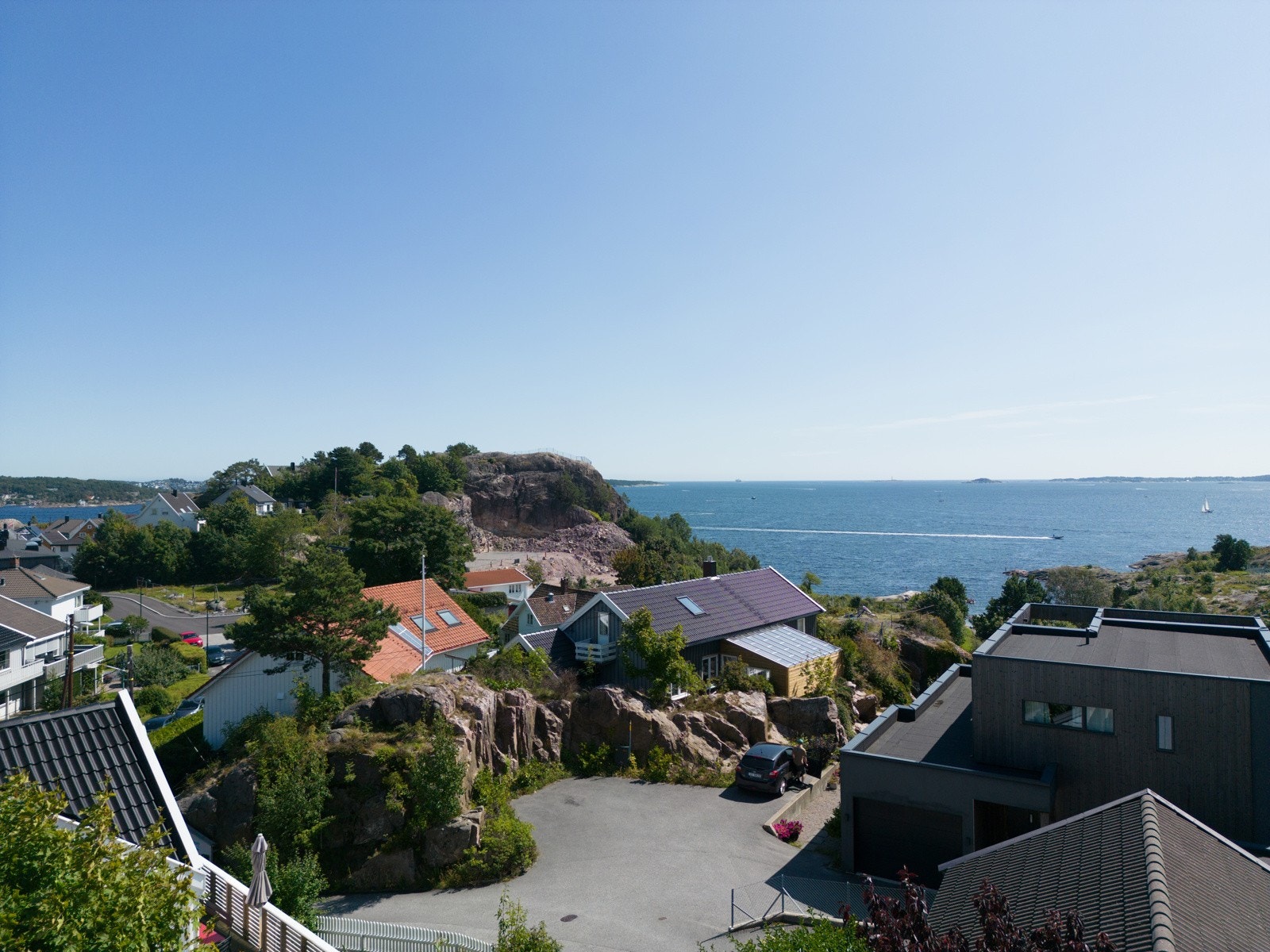 Utsiktsbilde - laget annimert - ut fra hvordan utsikten blir fra leiligheten Galleribilde