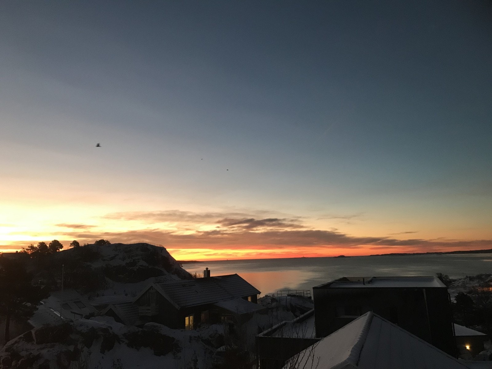 Stemningsbilde av soloppgang Galleribilde