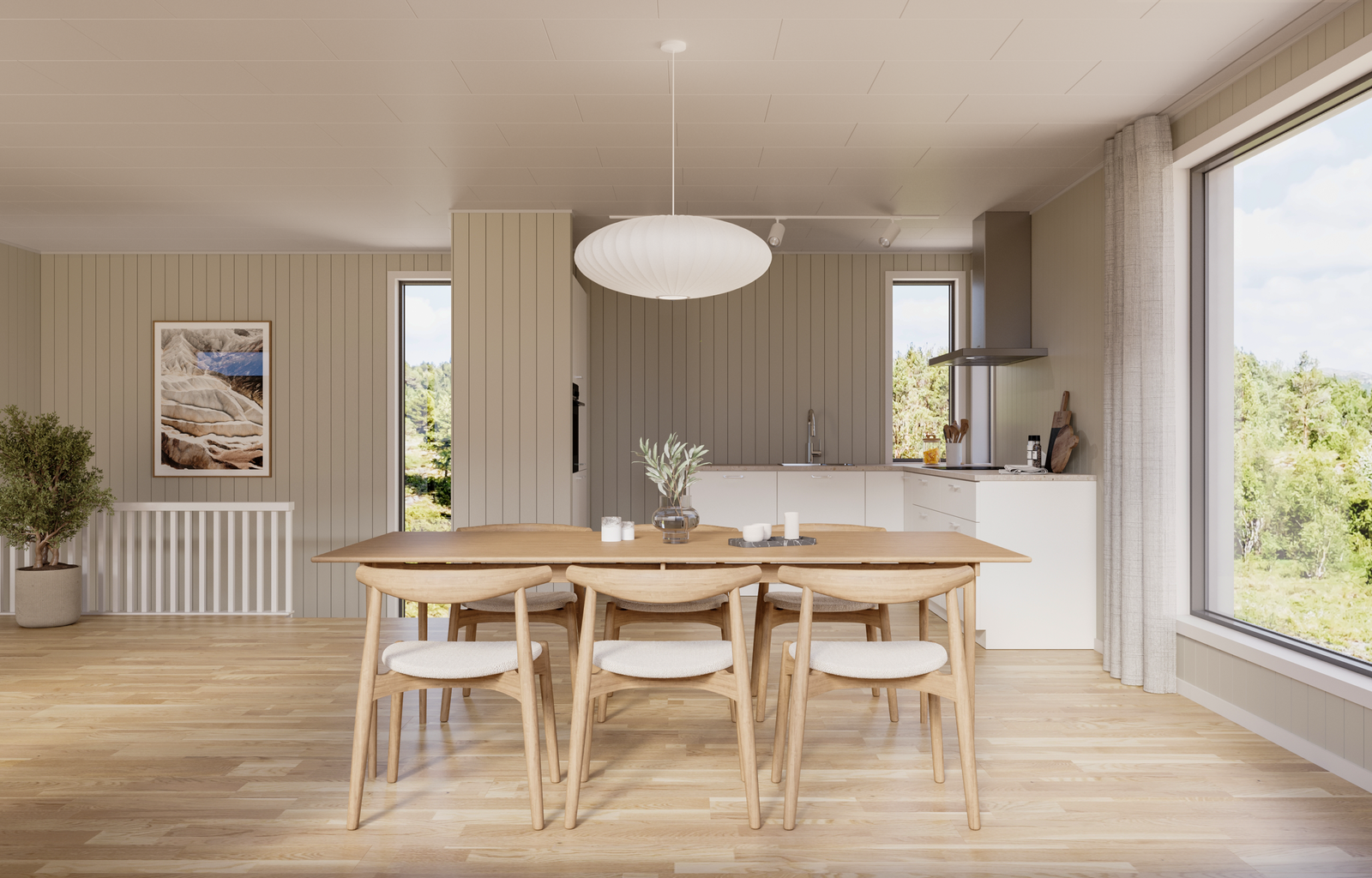 Spisestue og kjøkken 2.etg 27/28/29 Galleribilde