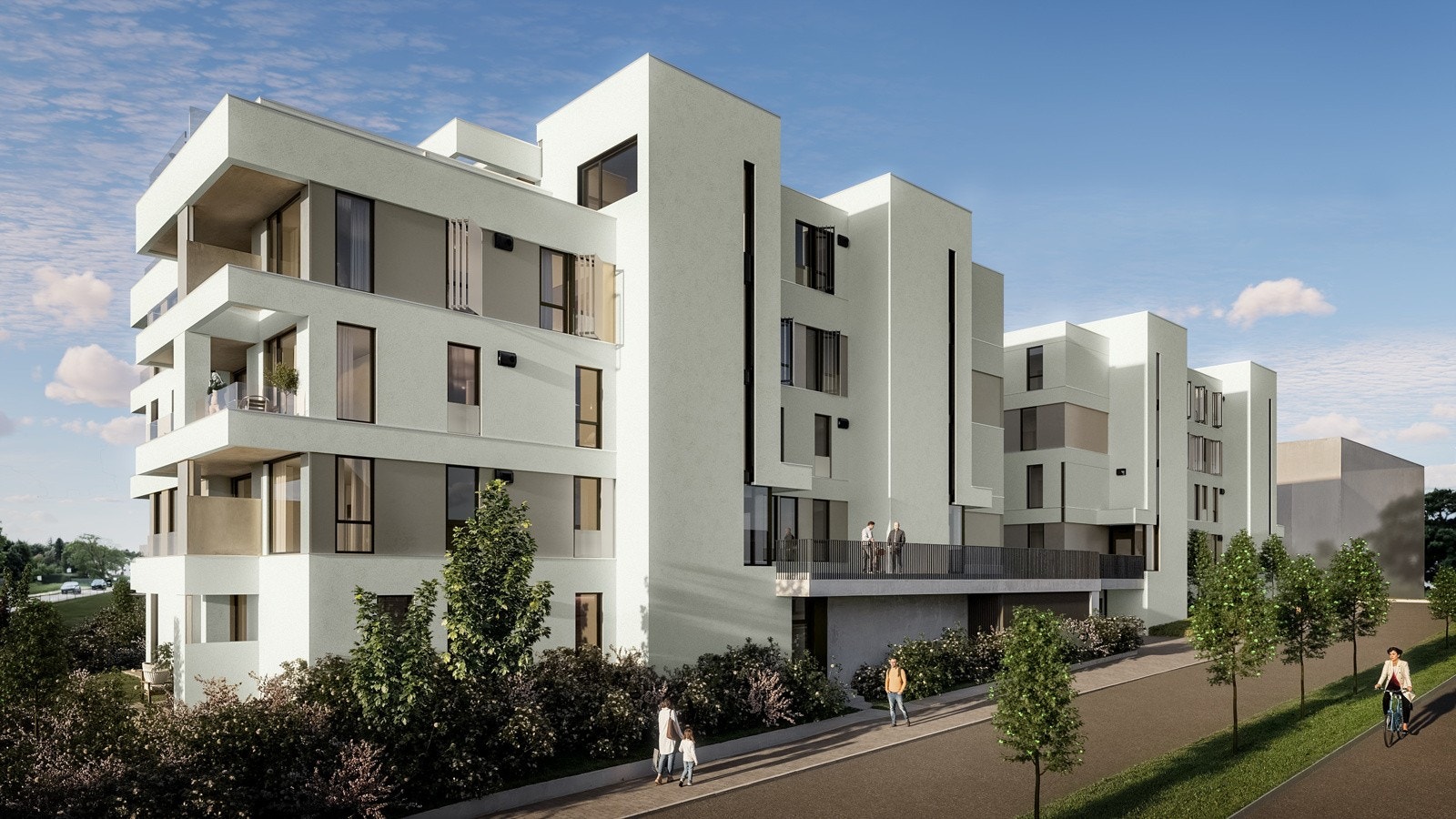 Du parkerer og tar heisen eller trappene til leiligheten din. I p-kjelleren er det også innvendig gjesteparkering. Galleribilde