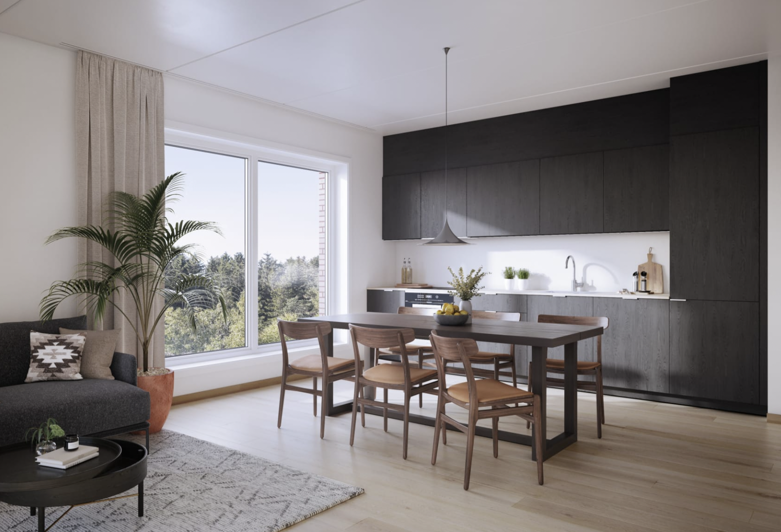 Dette er en illustrasjon av kjøkken, avvik kan forekomme. Galleribilde