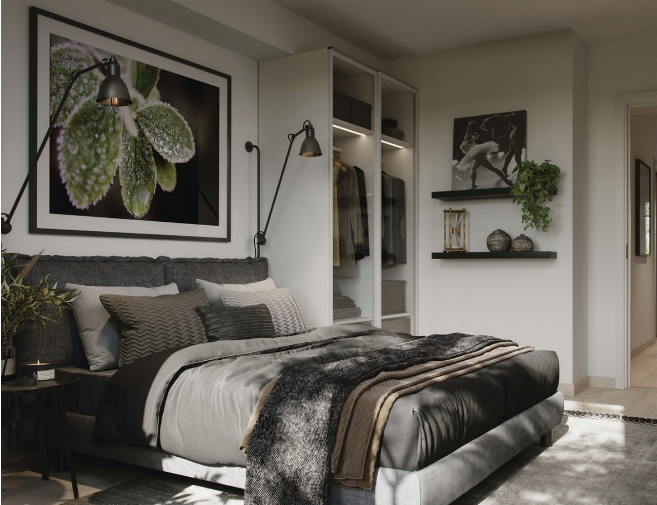 Dette er en illustrasjon av soverom, avvik kan forekomme. Galleribilde