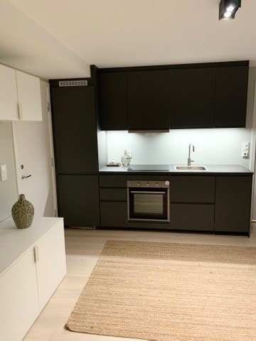 Kjøkken med utstyr. Kan følge med hybel eller tas ut. Galleribilde