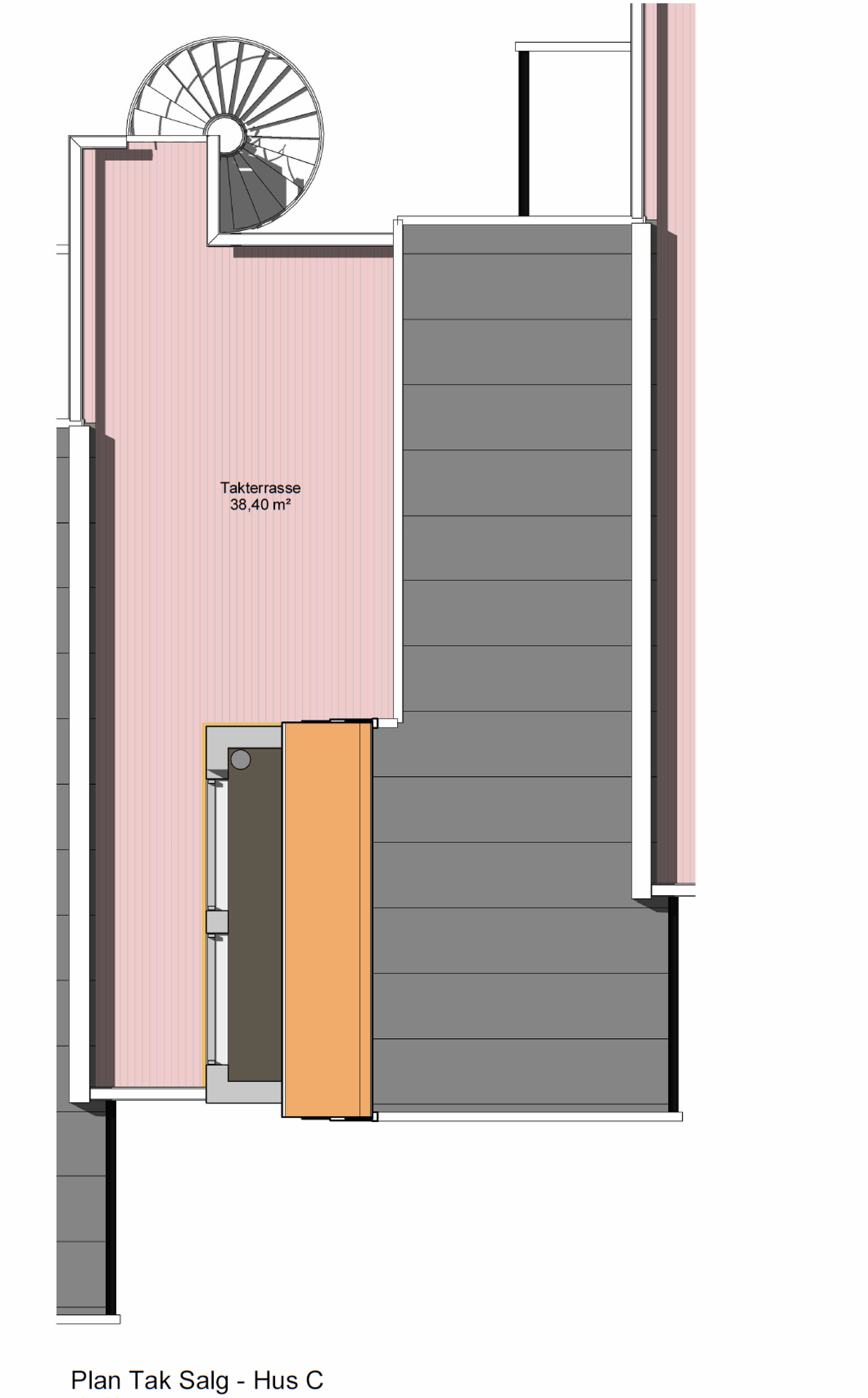 Plantegning tak Galleribilde