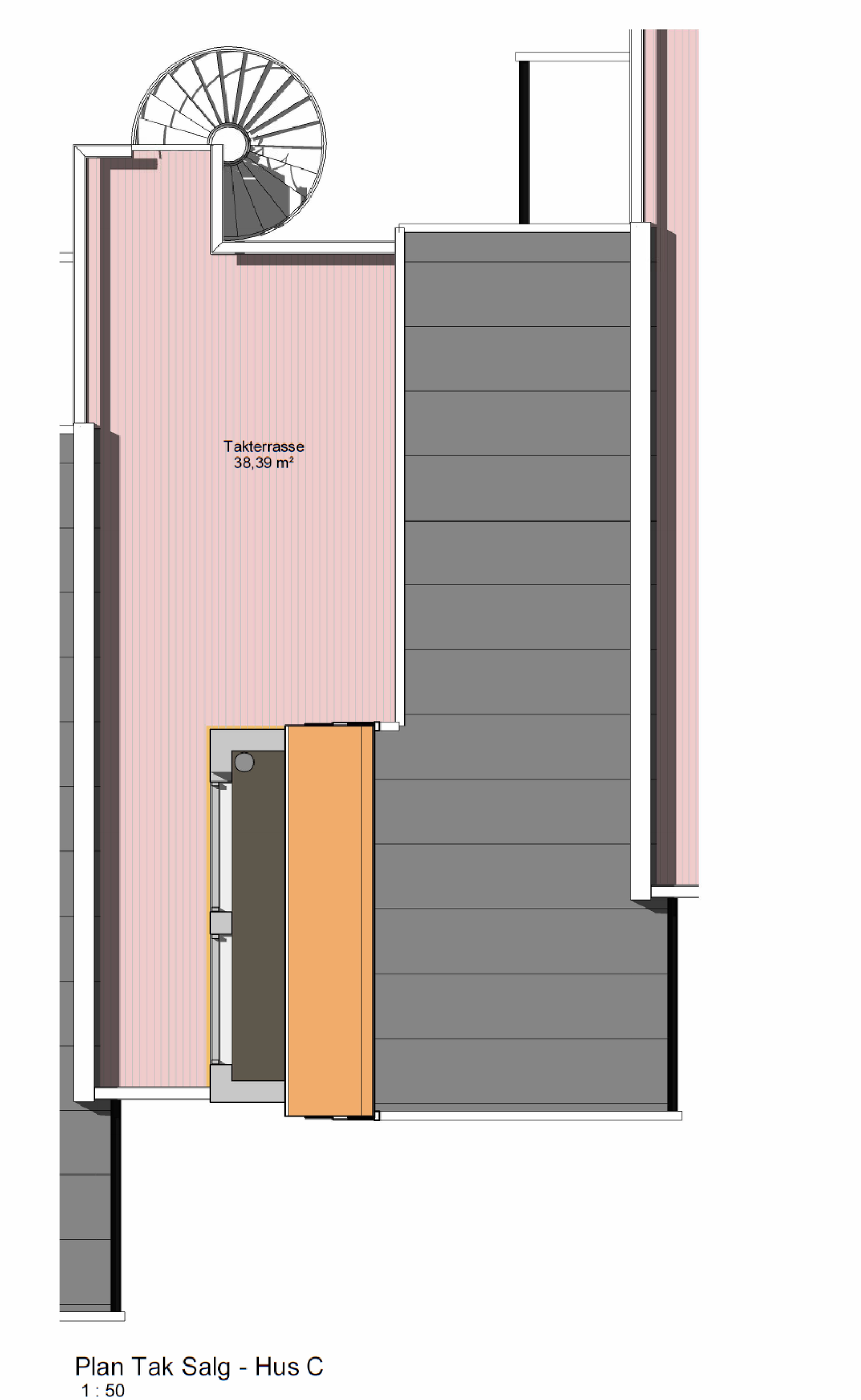 Plantegning tak Galleribilde