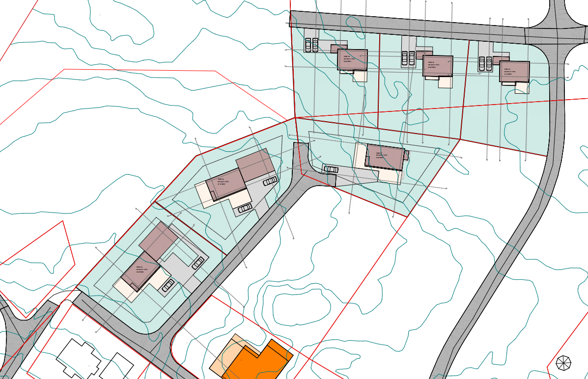 Oversikt boliger på tomt Galleribilde