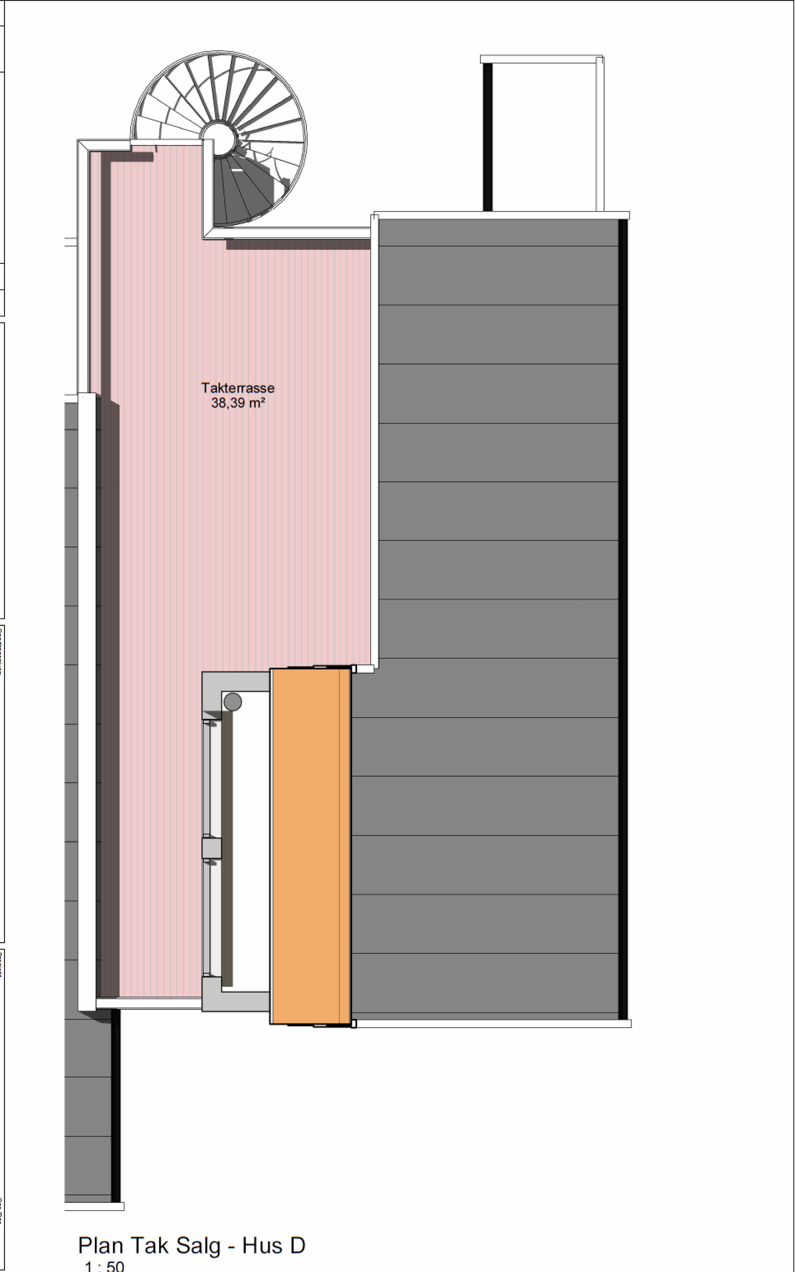 Plantegning tak Galleribilde