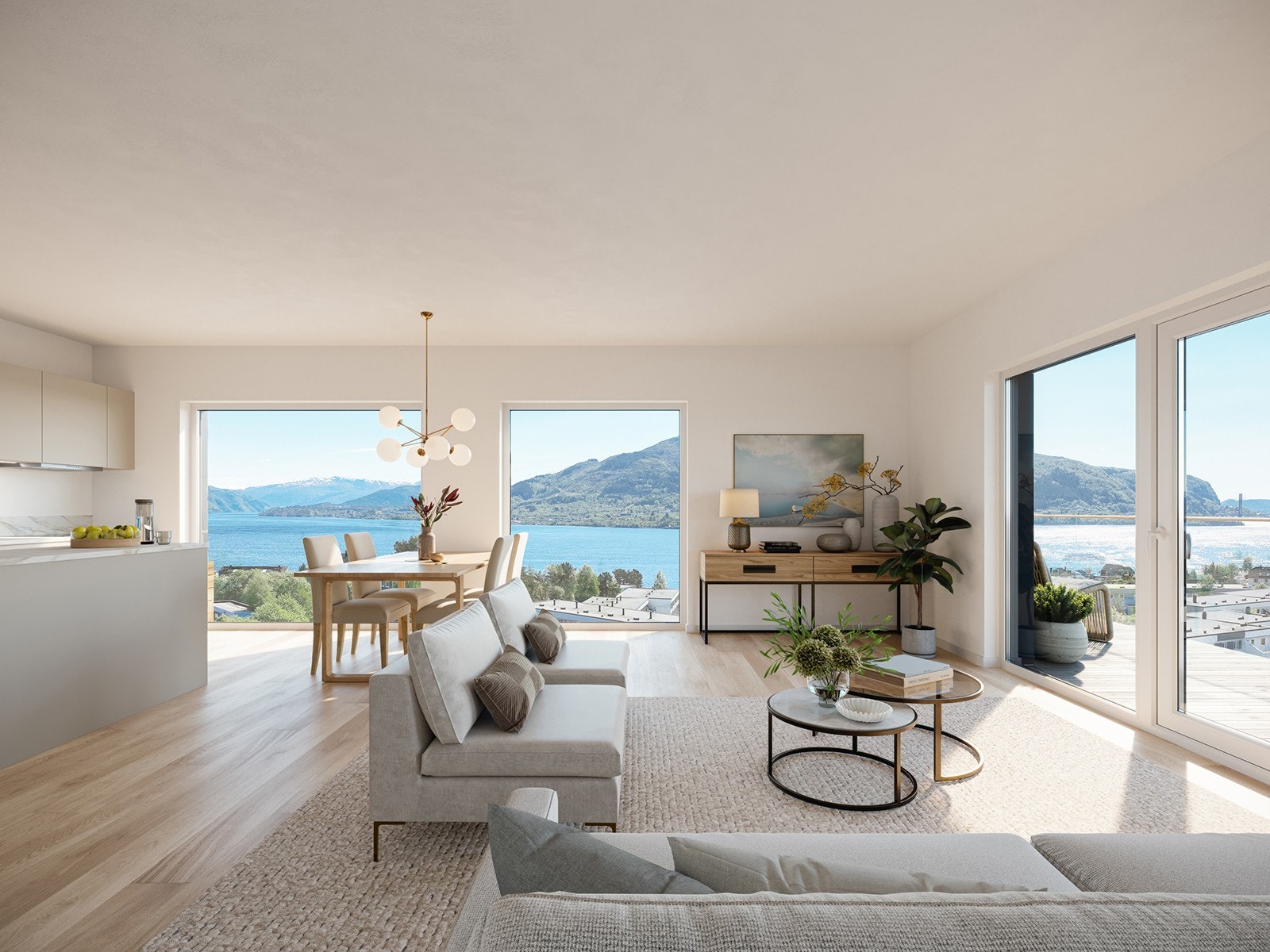 Illustrasjon fra leilighet A05-04 Galleribilde