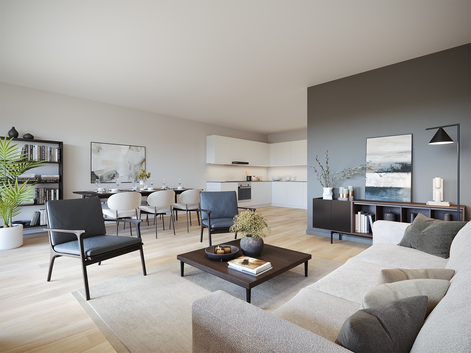 Illustrasjon fra leilighet A02-05 Galleribilde