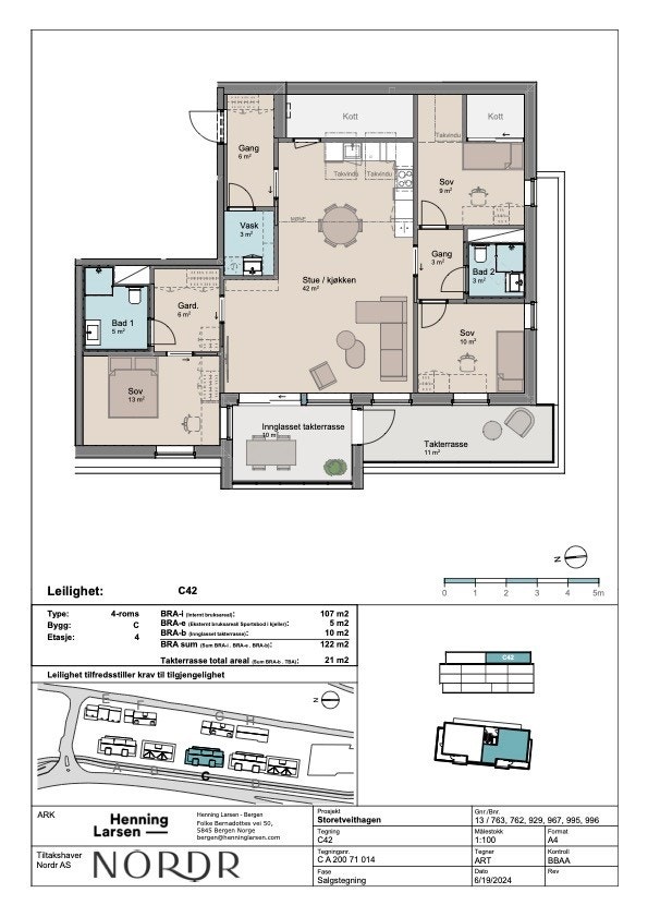 Plantegning ST2-C42 Galleribilde