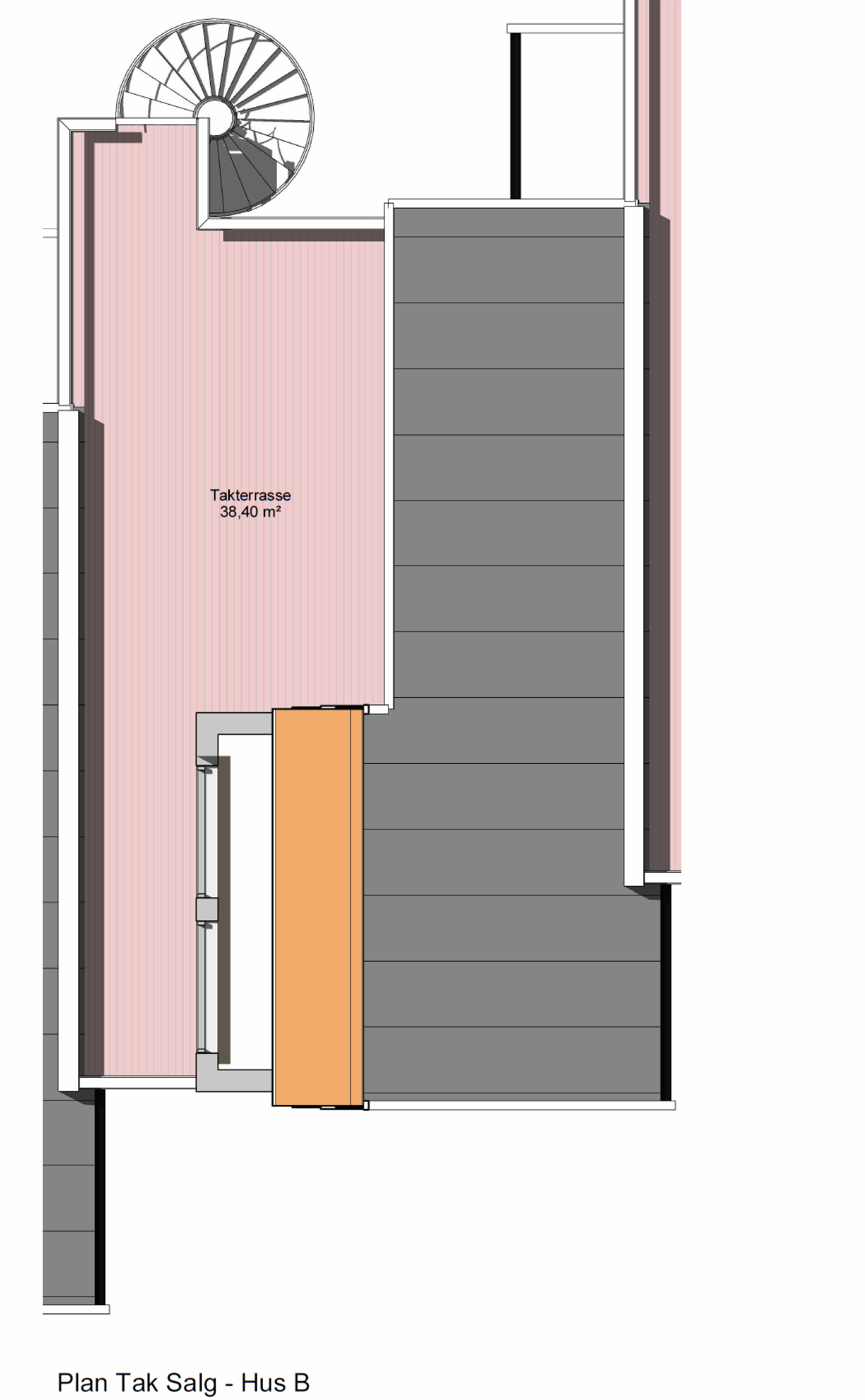 Plantegning tak Galleribilde