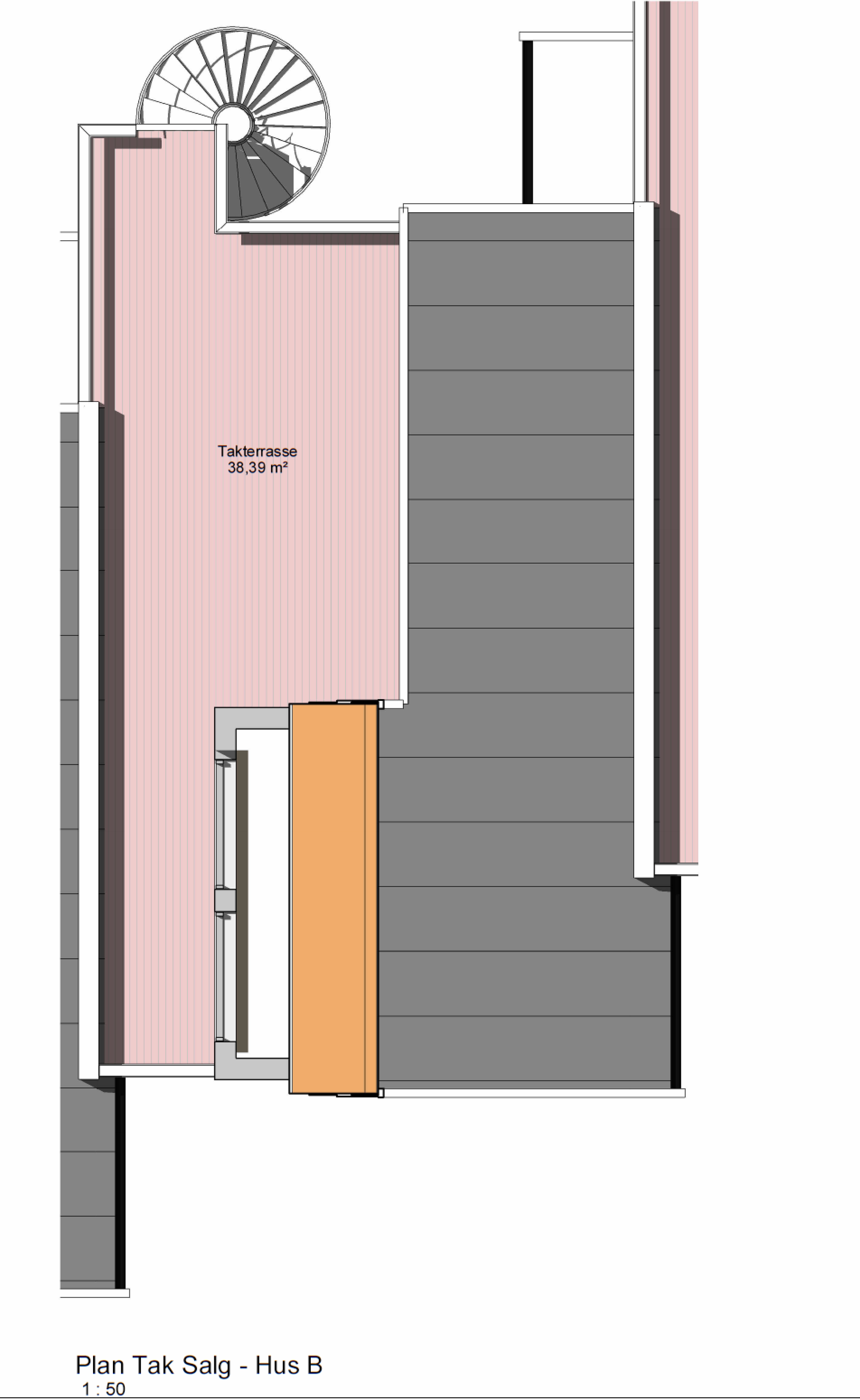 Plantegning tak Galleribilde