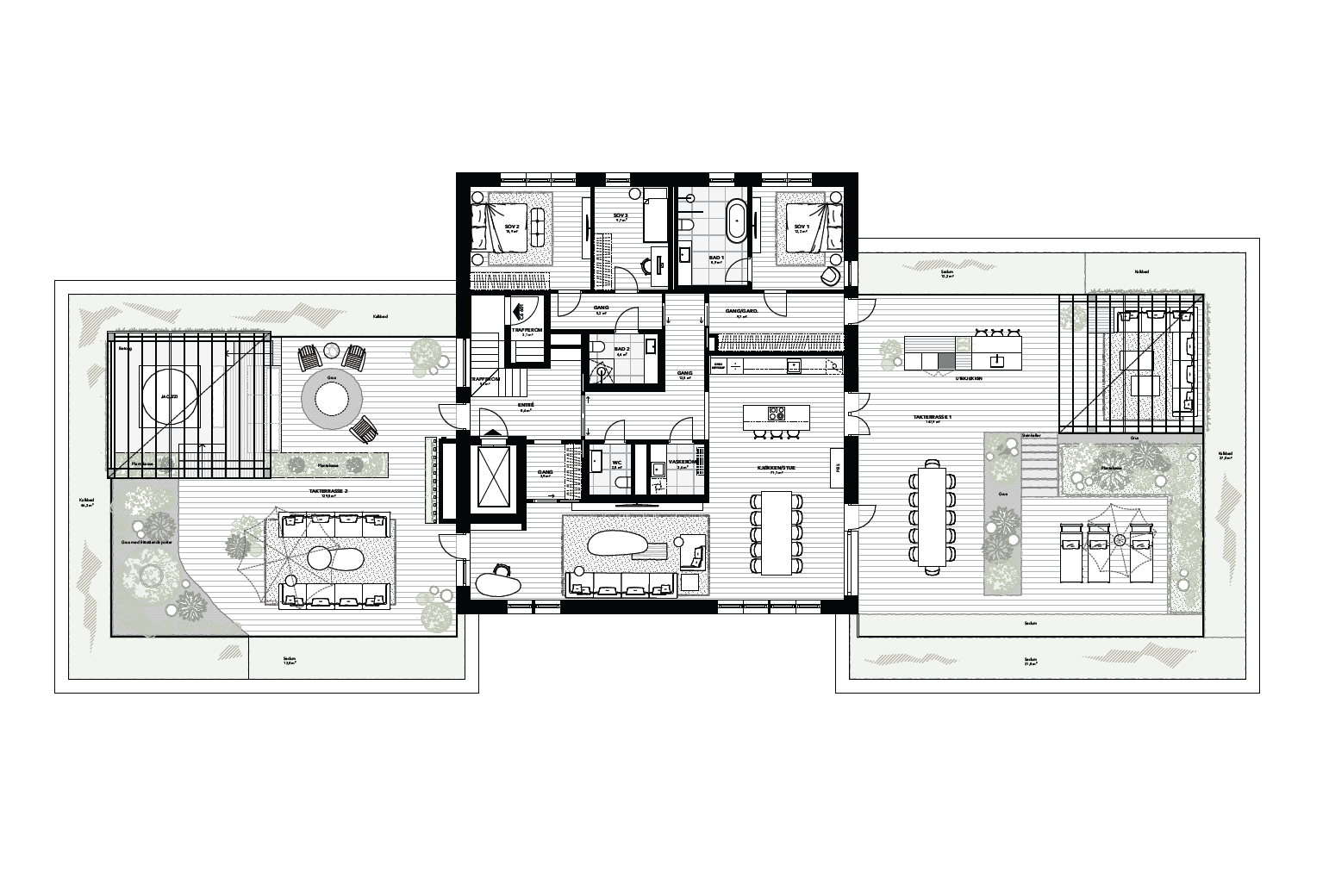 Plantegning - C6-601. Galleribilde