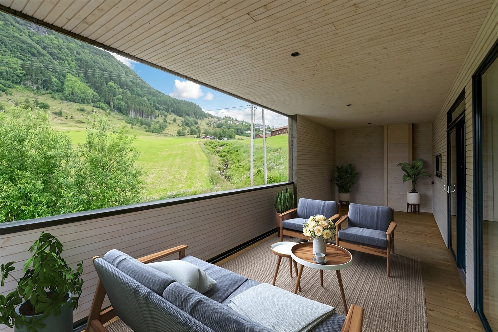 Bildet er digitalt møblert Galleribilde