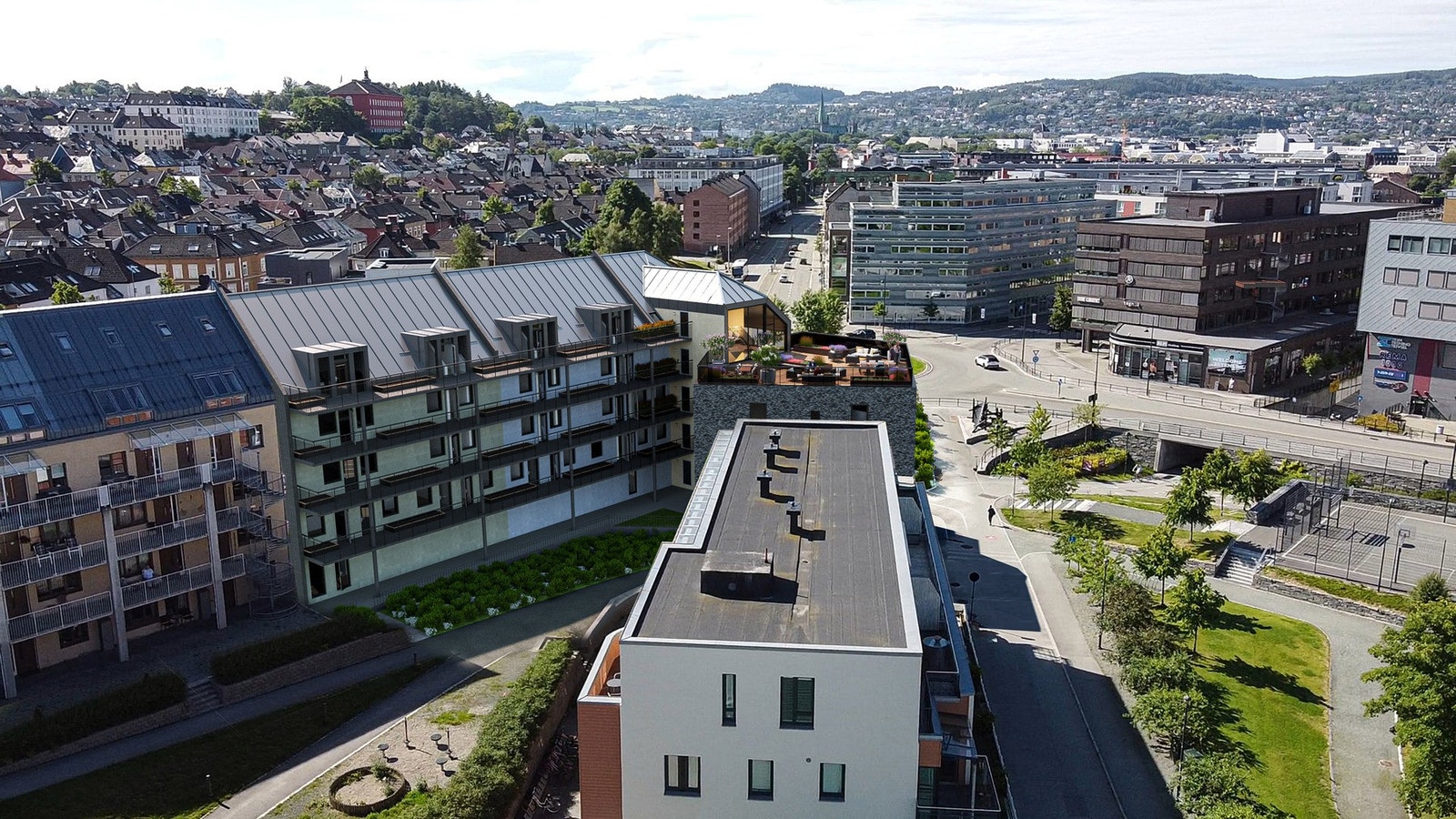 Spasere til Solsiden gjør du på 3 minutter. Samtidig vil den nye sykkelekspressveien gi deg en grønnere forbindelse til resten av byen. Du er få sykkeltråkk unna flott trøndersk natur, bade- og turmuligheter. Illustrasjon, avvik vil forekomme. Galleribilde