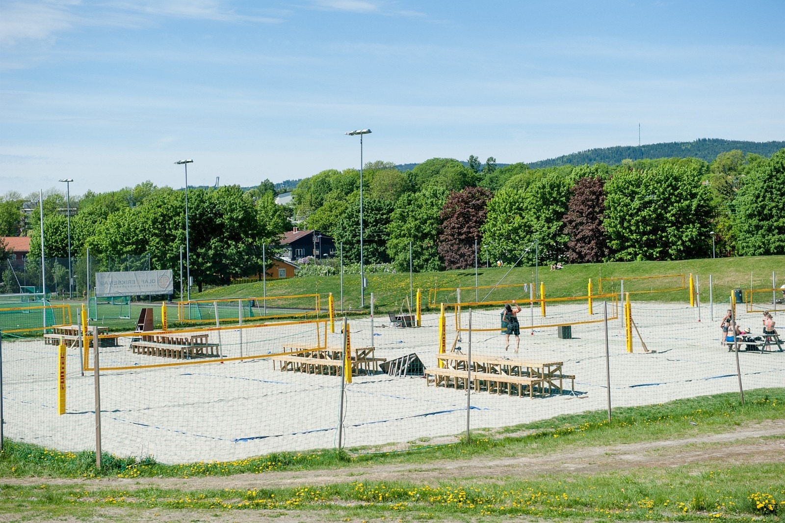 Volleyballbane Galleribilde