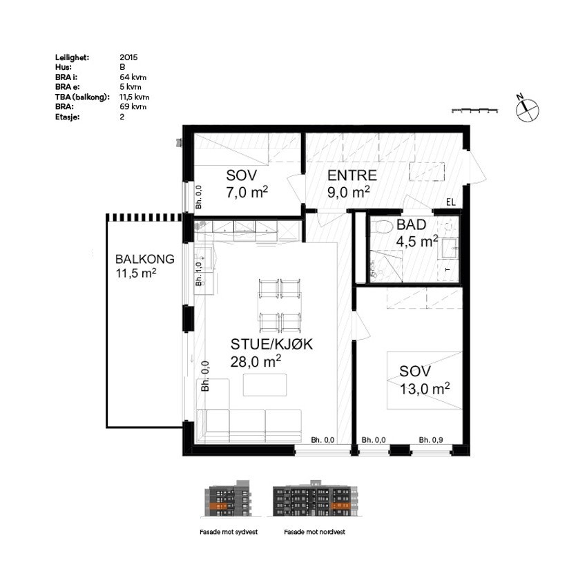 Plantegning B2015 Galleribilde