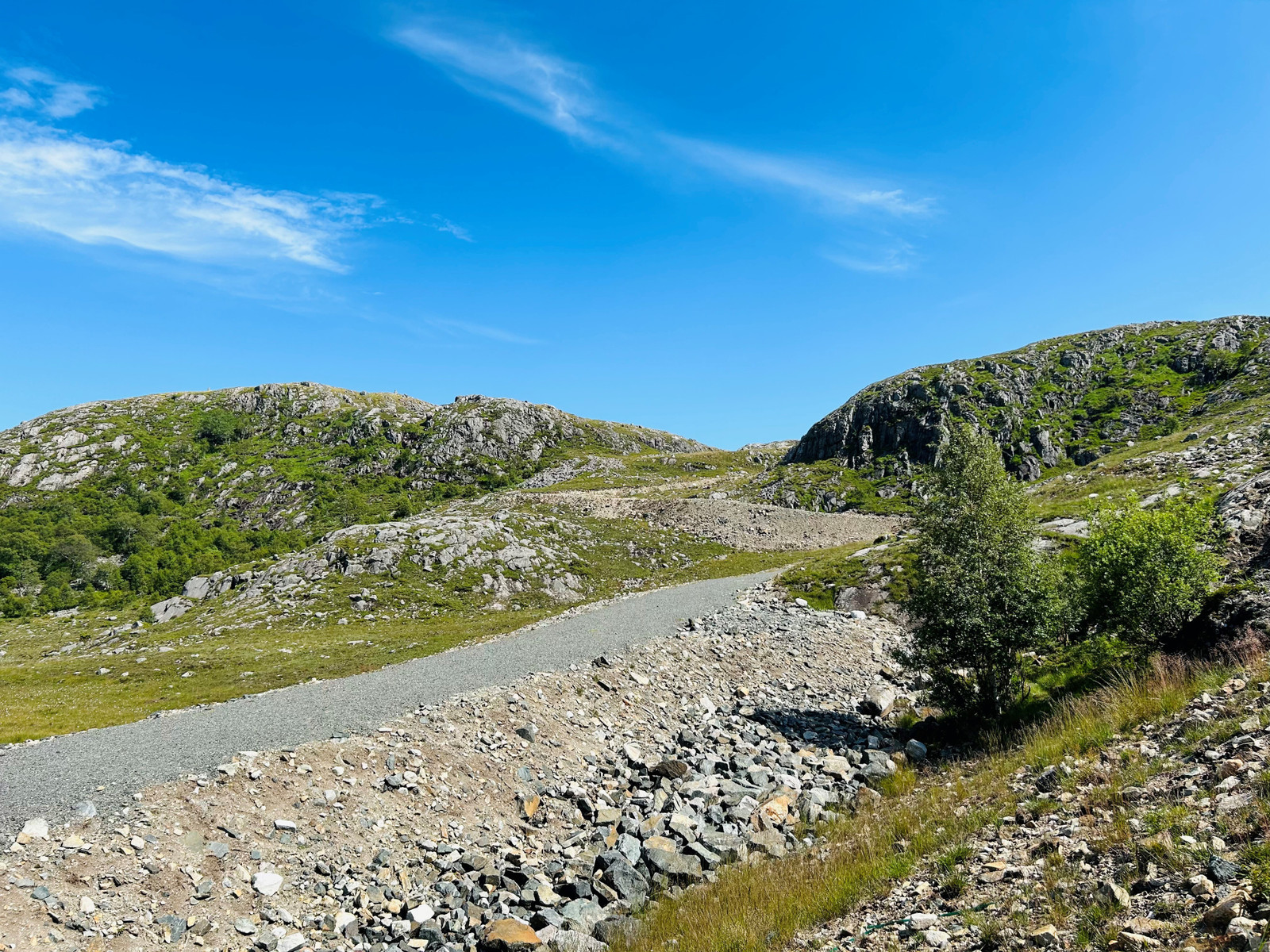 Vakker natur som nærmeste nabo like bak innkjørselen