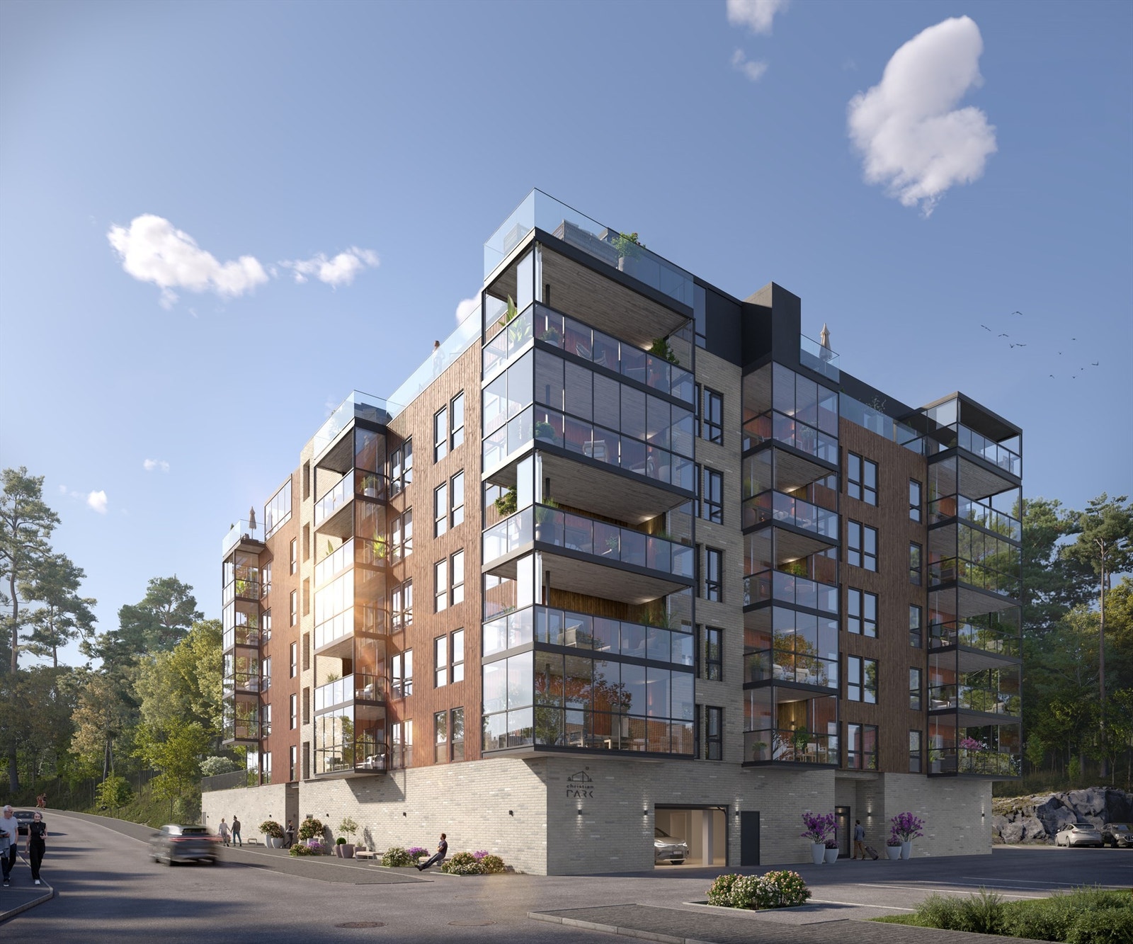 Christian Park - 31 flotte leiligheter midt i sentrum som grenser mot Galgebergparken. Illustrasjon - avvik vil forekomme. Galleribilde