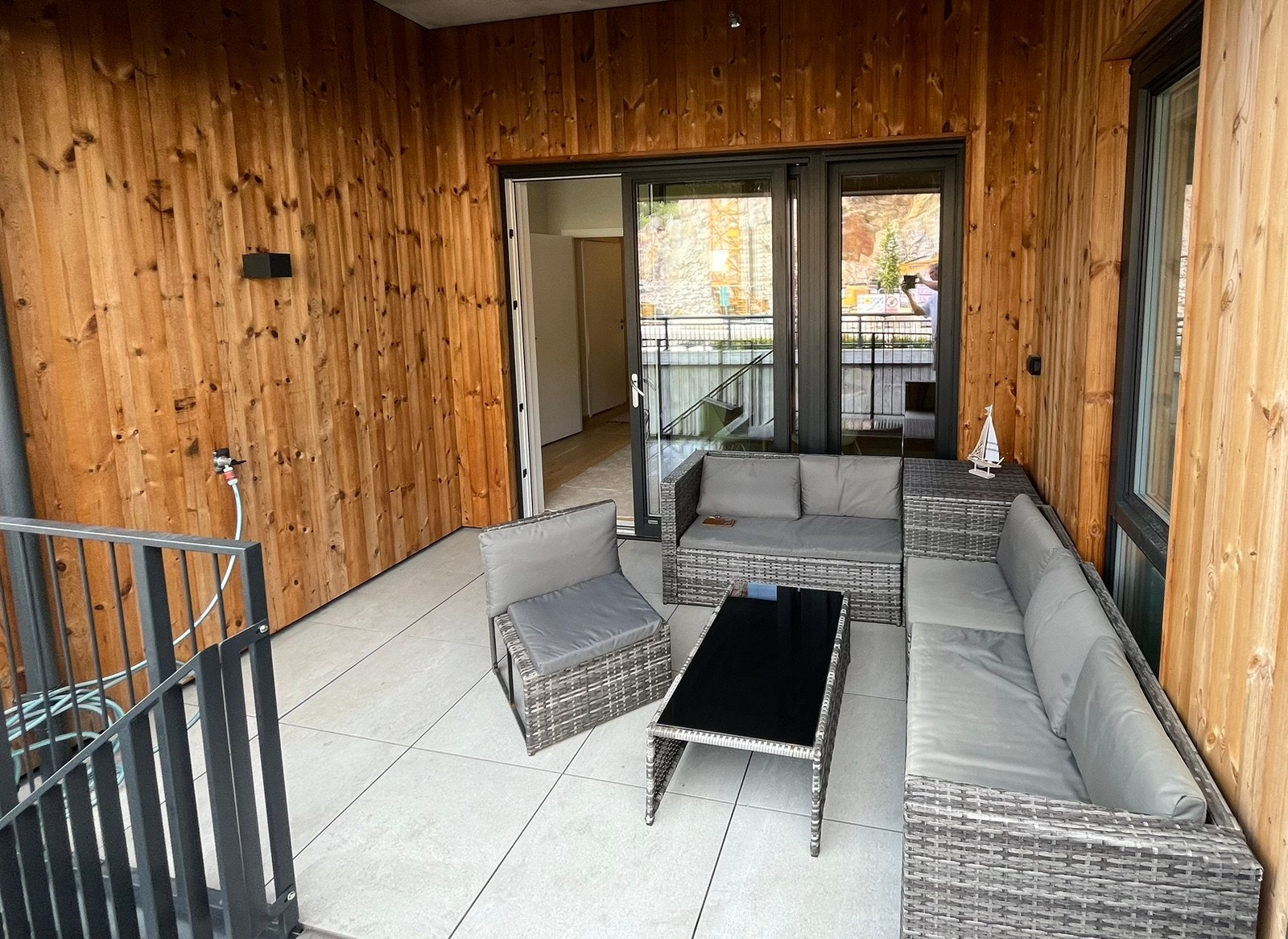 Overbygd terrasse Galleribilde