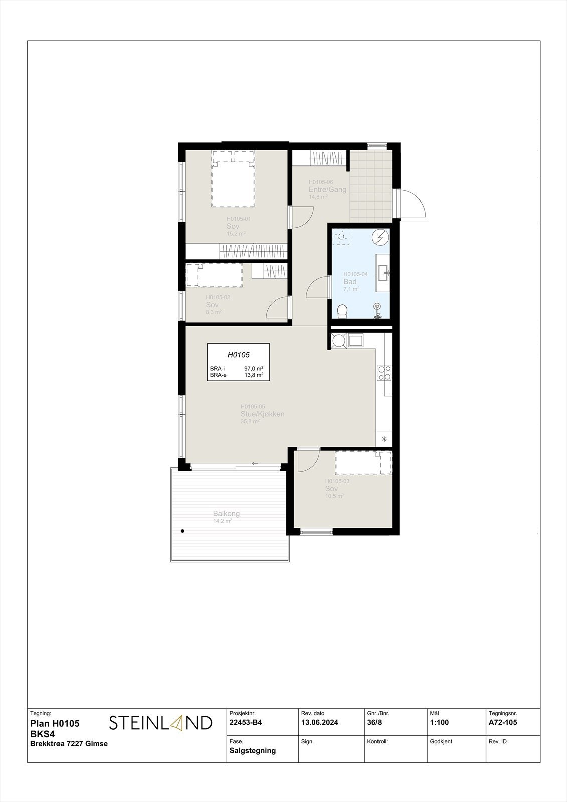 Planløsning BKS4 105 Galleribilde