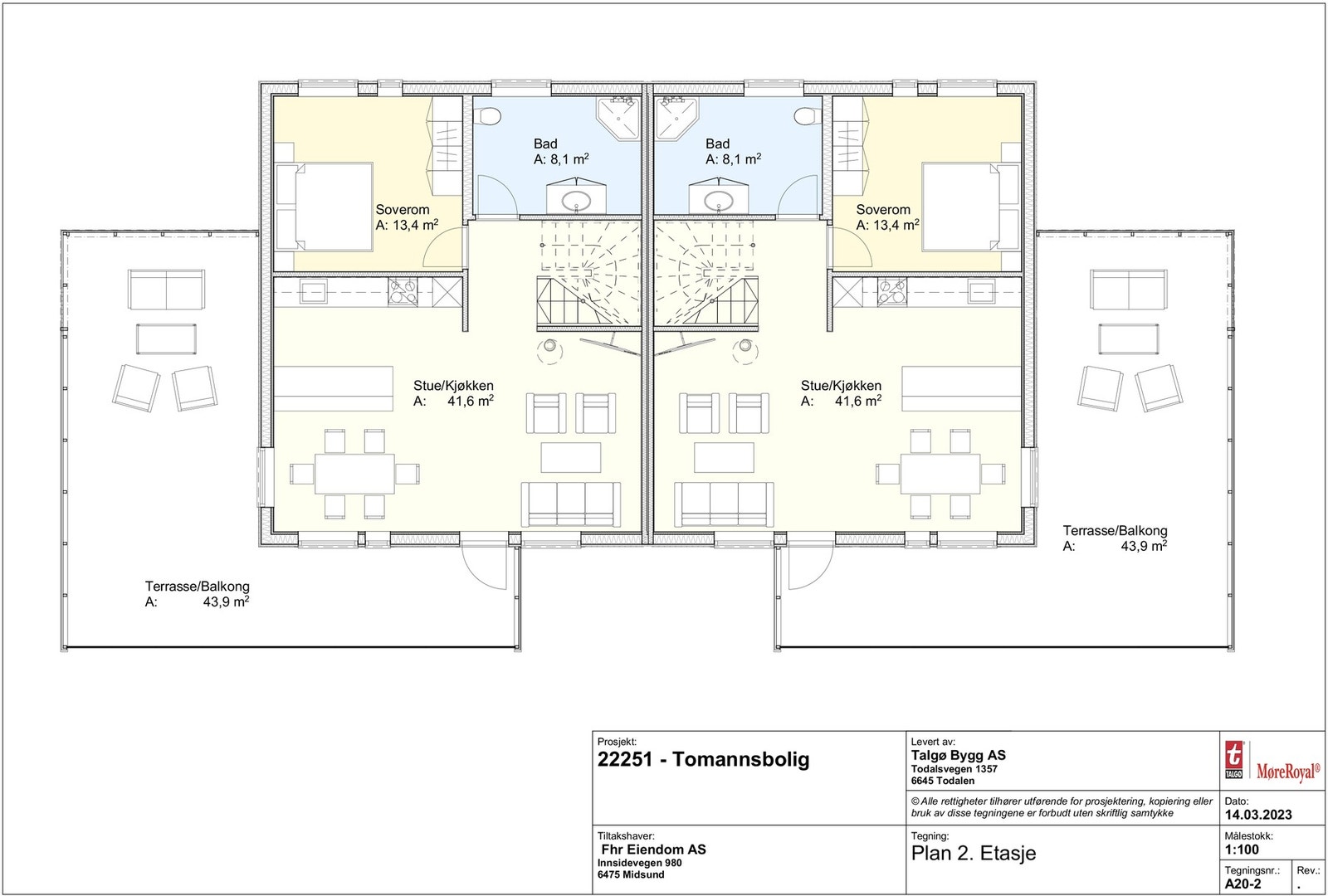 Planskisse 2 etasje Galleribilde