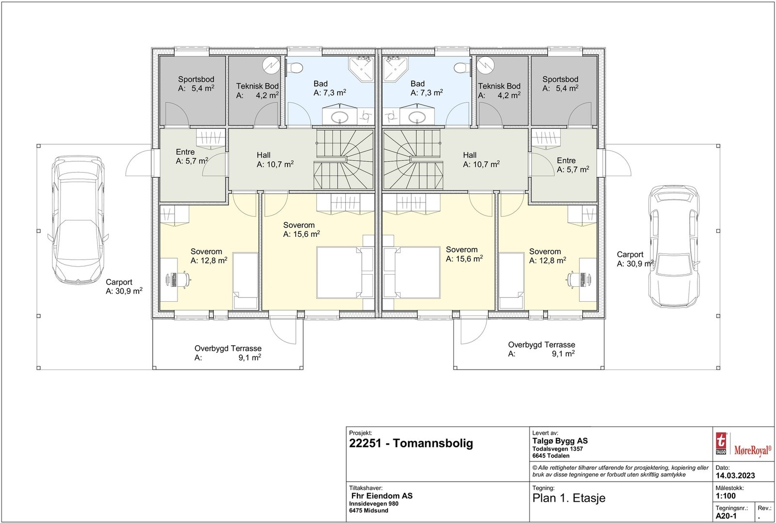 Planskisse 1 etasje Galleribilde