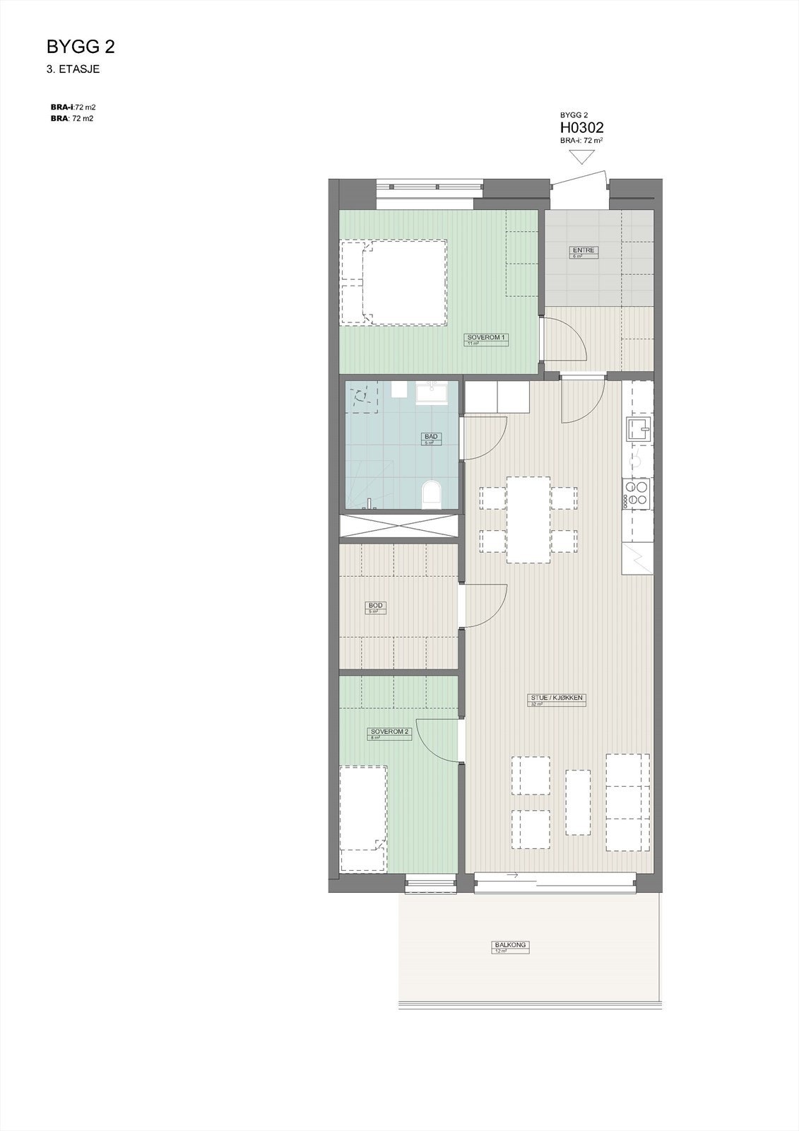 Bygg 2_ 3. Etasje - Leilighet H302.jpg Galleribilde