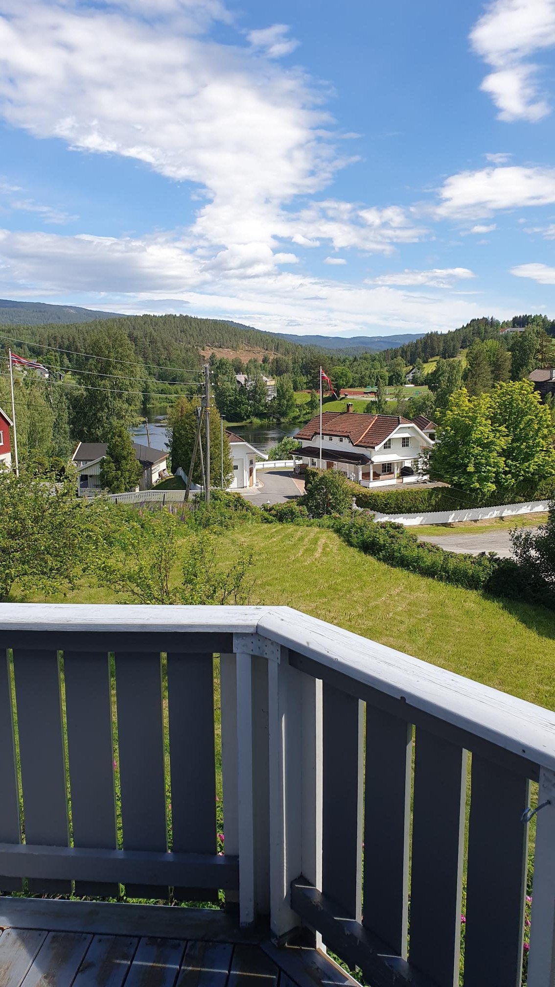 Utsikt fra terrassen mot Kråkefjorden Galleribilde