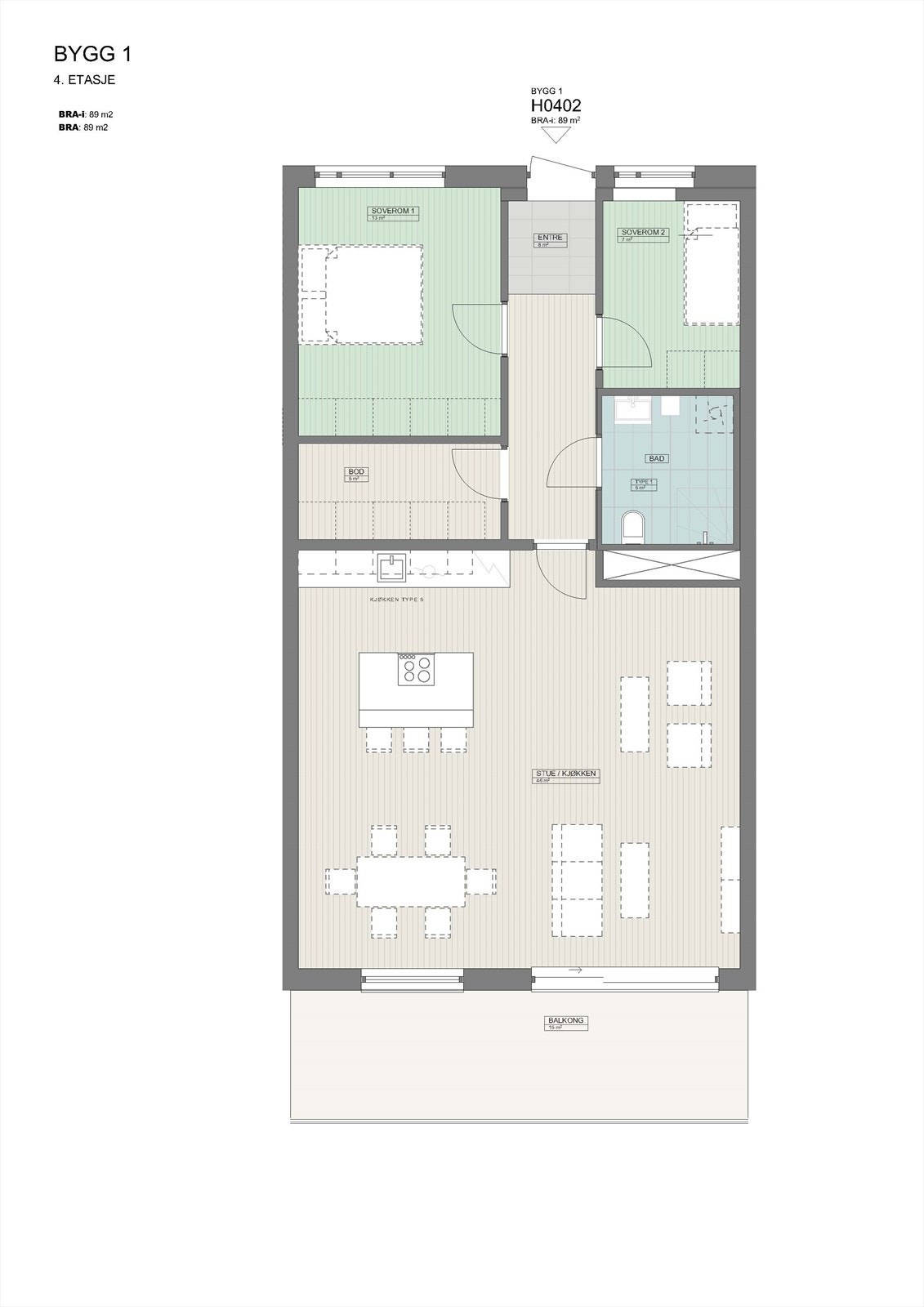 Bygg 1_ 4. Etasje - Leilighet H0402.jpg Galleribilde