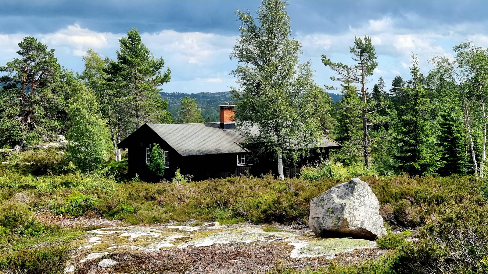 Hytta, sommer Galleribilde