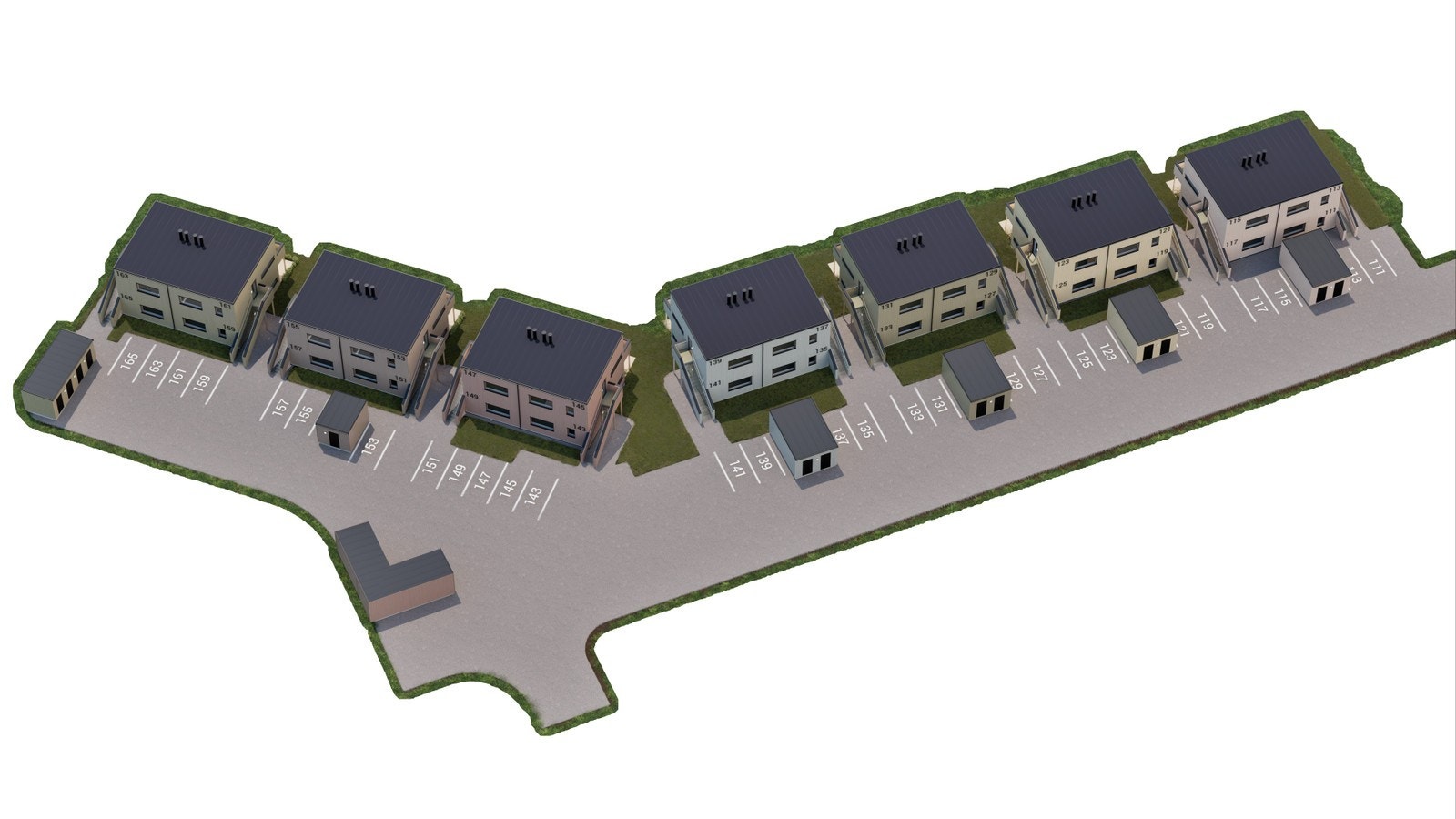 Utomhusområde fra parkeringssiden Galleribilde