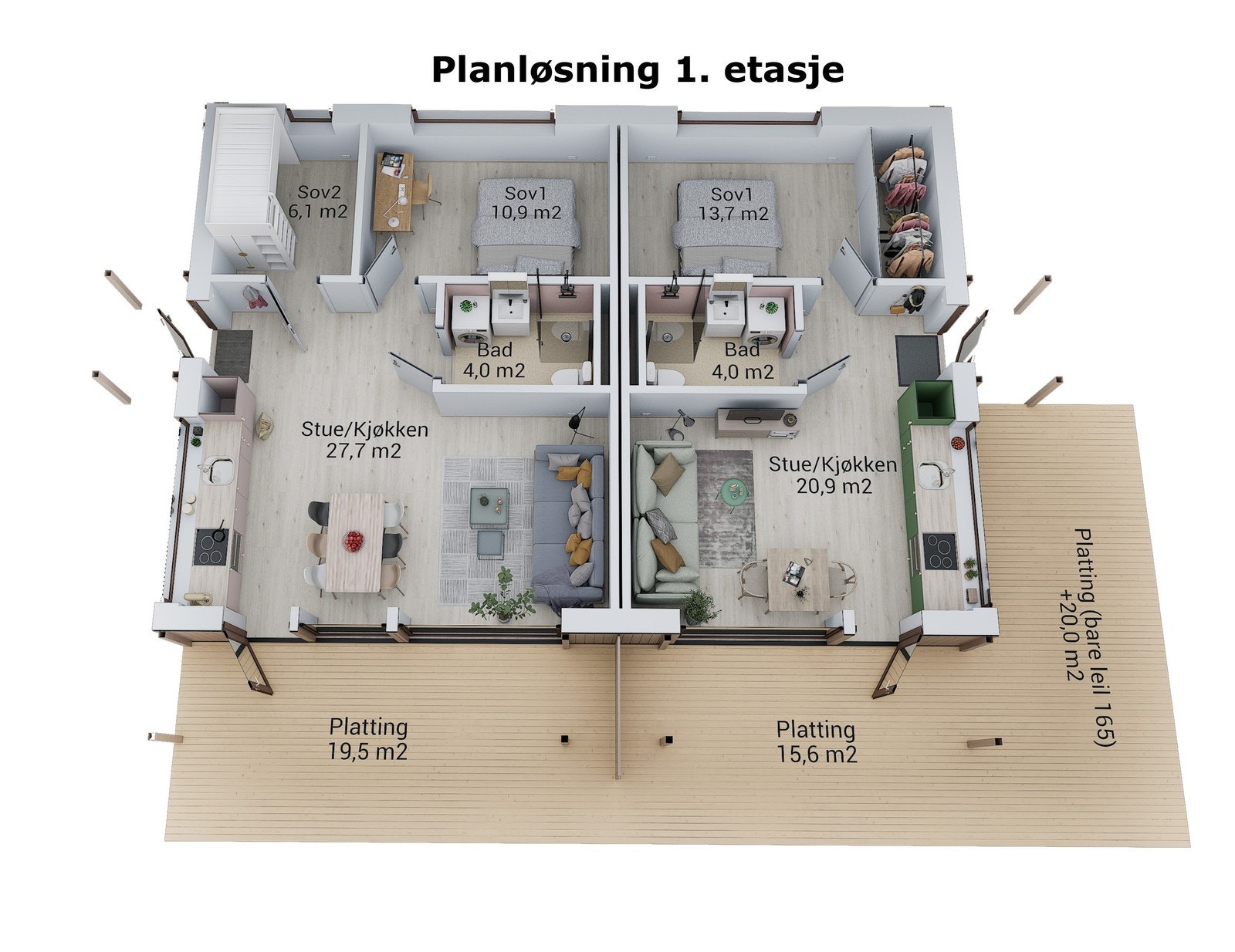 Plantegning 1 etasje Galleribilde