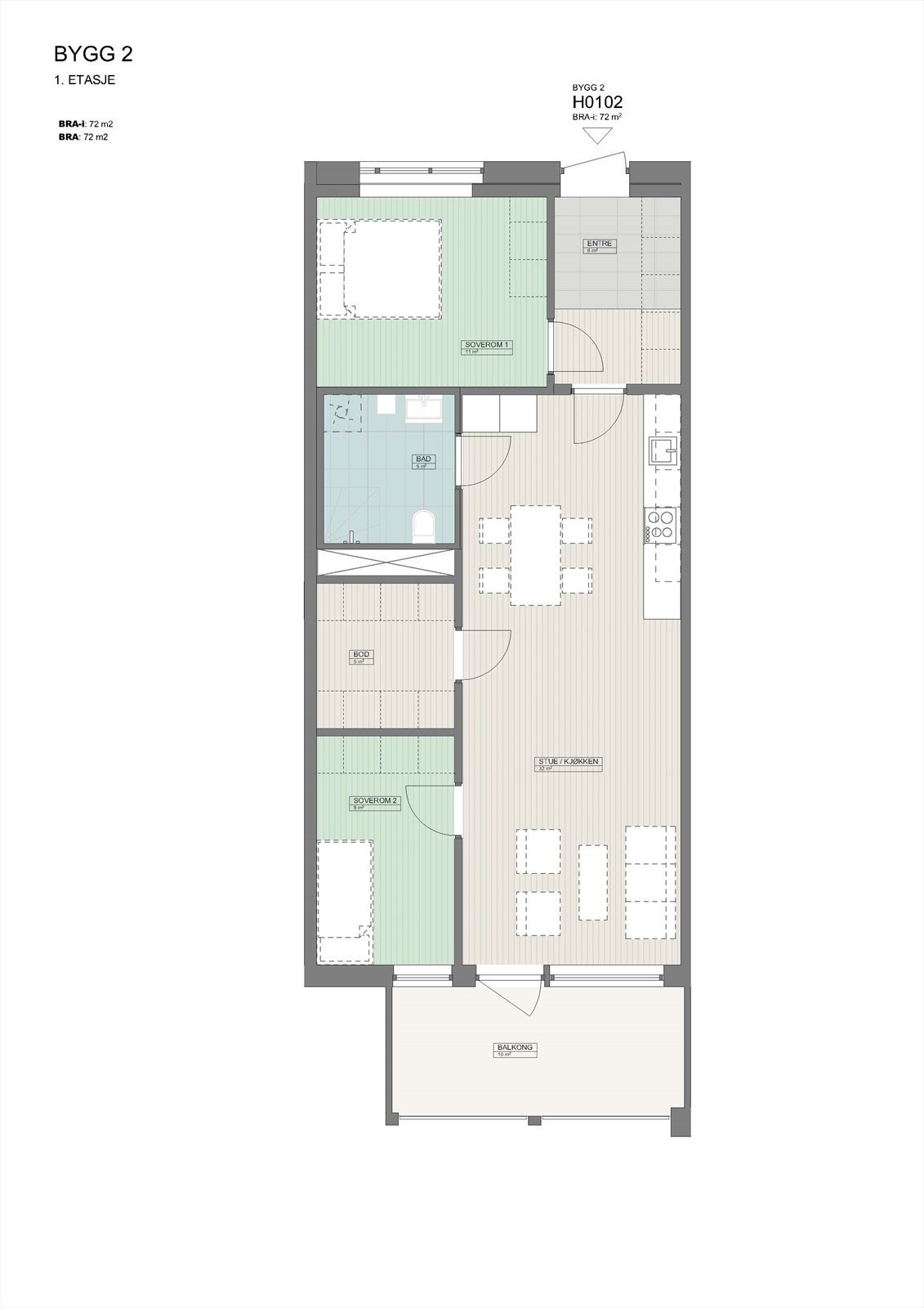 Bygg 2_ 1. Etasje - Leilighet H102.jpg Galleribilde