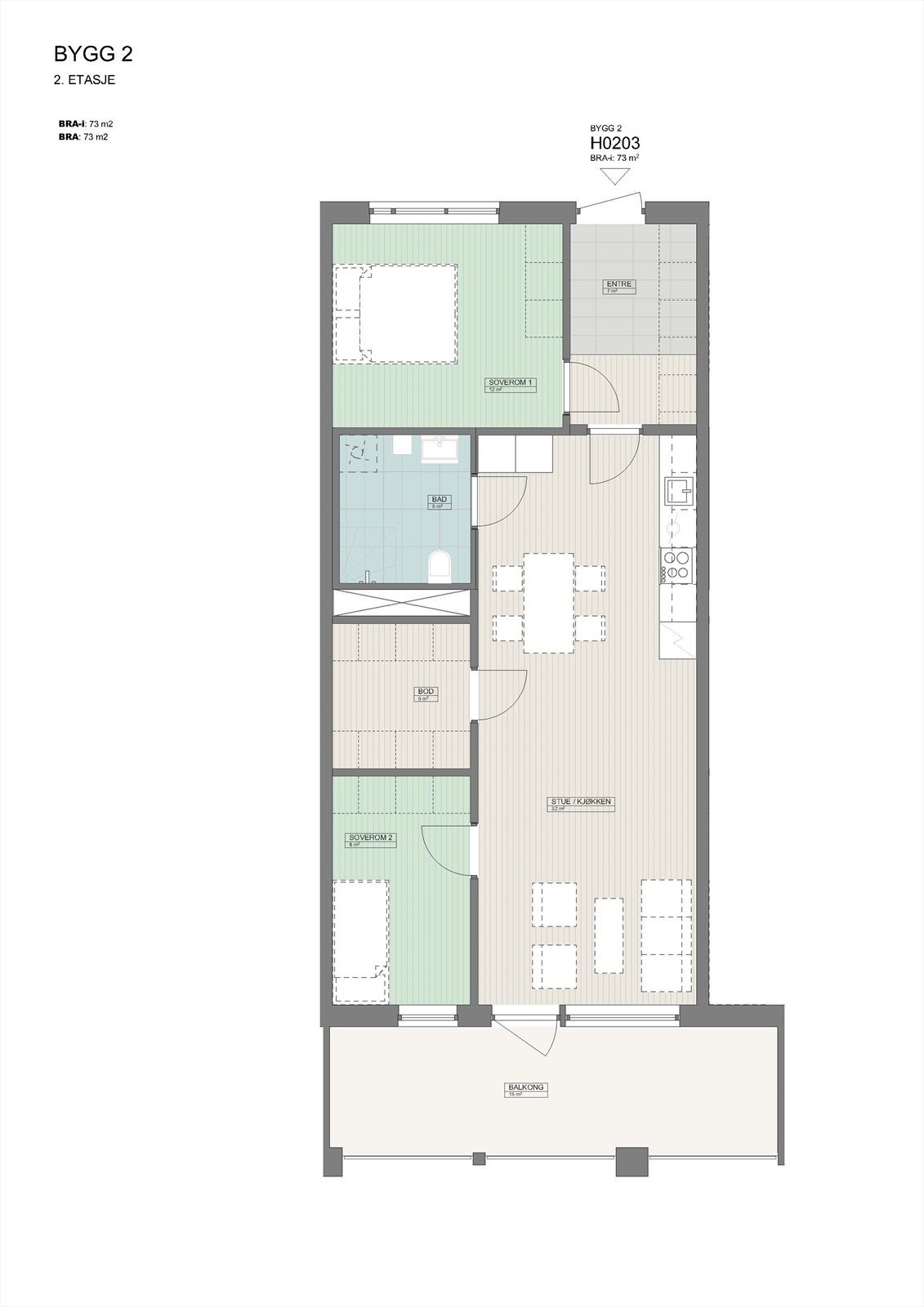 Bygg 2_ 2. Etasje - Leilighet H203.jpg Galleribilde